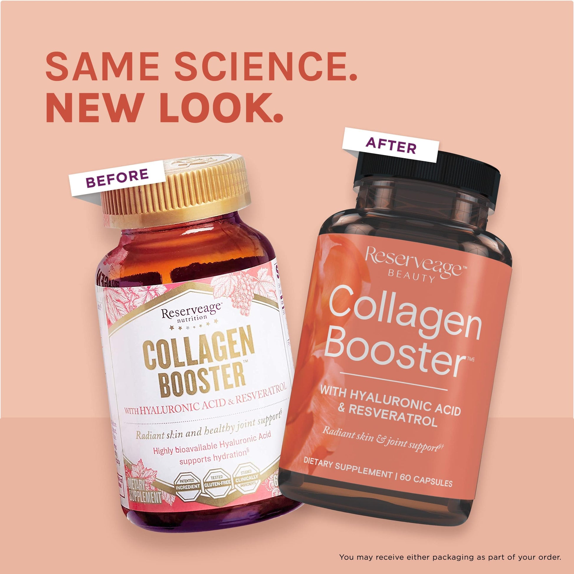 Reserveage Ultra Collagen Booster & Keratin Hair Booster - Features Dermaval, Biotin & Resveratrol - Support Hair & Skin - 60 Ultra Collagen Capsules, 60 Keratin Capsules Reserveage Nutrition buy supplements canada