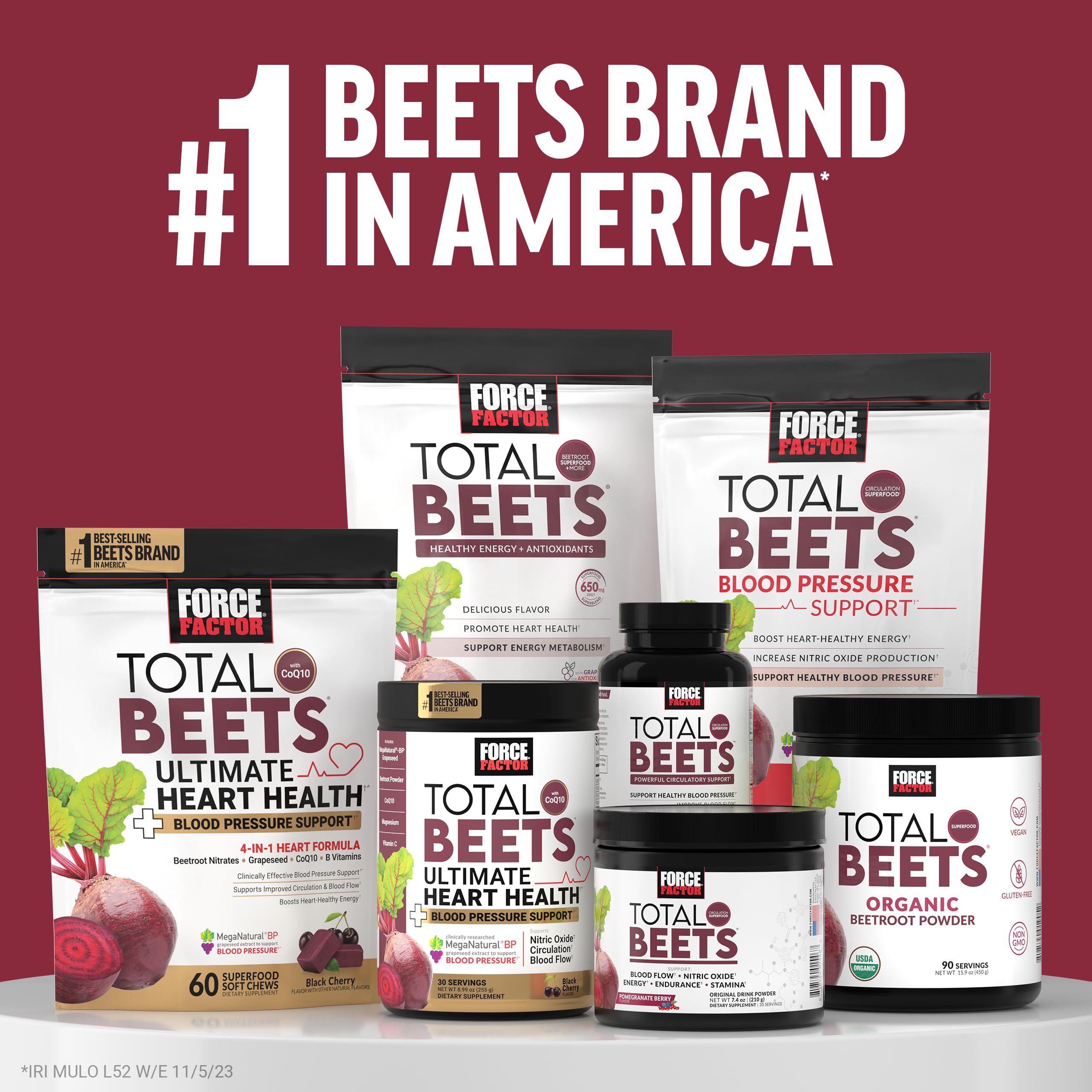 Force Factor Total Beets Organic Beetroot Powder Superfood to Boost Daily Nutrition, USDA Organic, Vegan, Gluten-Free Force Factor buy supplements canada