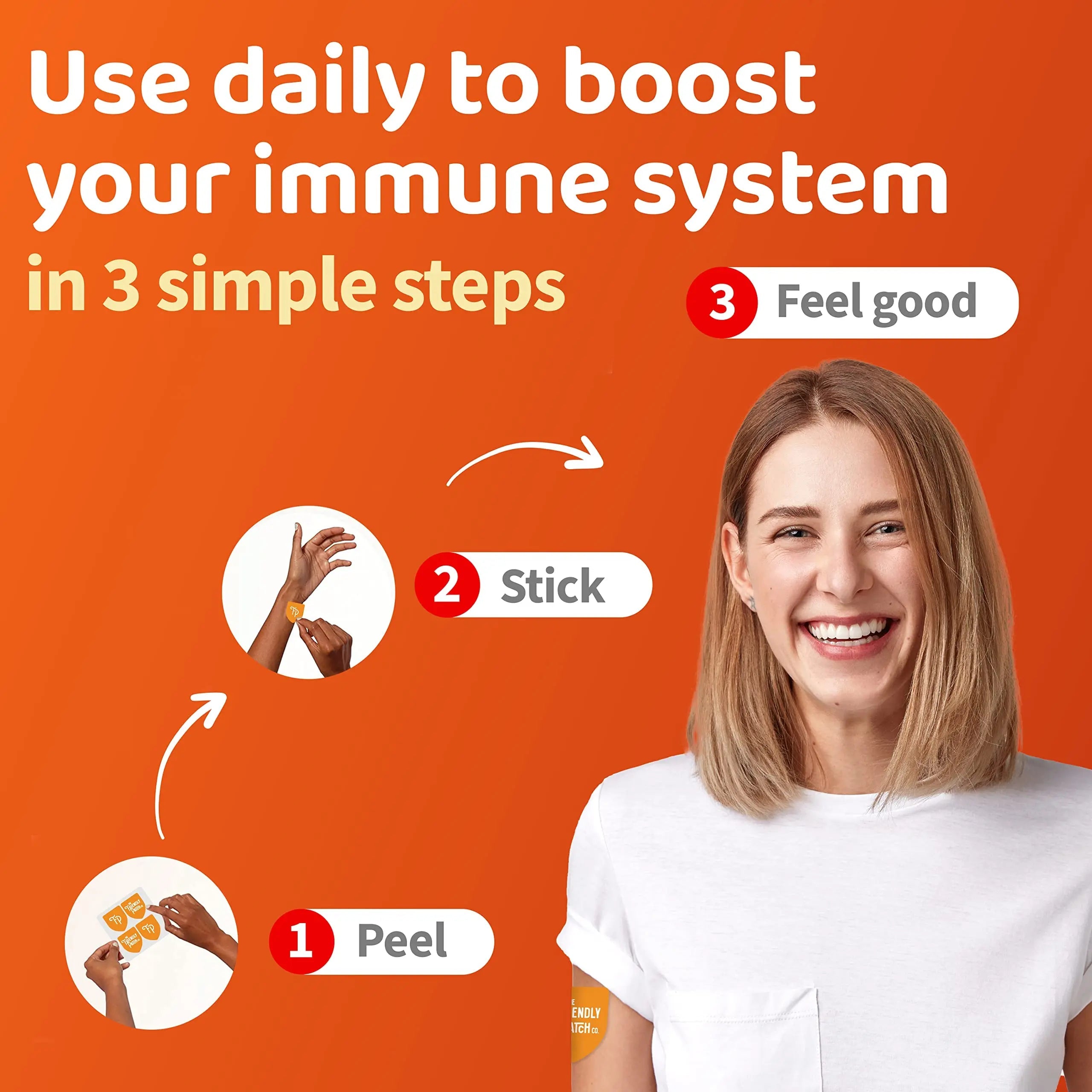 The Friendly Patch Shield Immunity Support Patch | Wearable Immune Boosters for Adults with Vitamin D3, C and Zinc The Friendly Patch CO. buy supplements canada