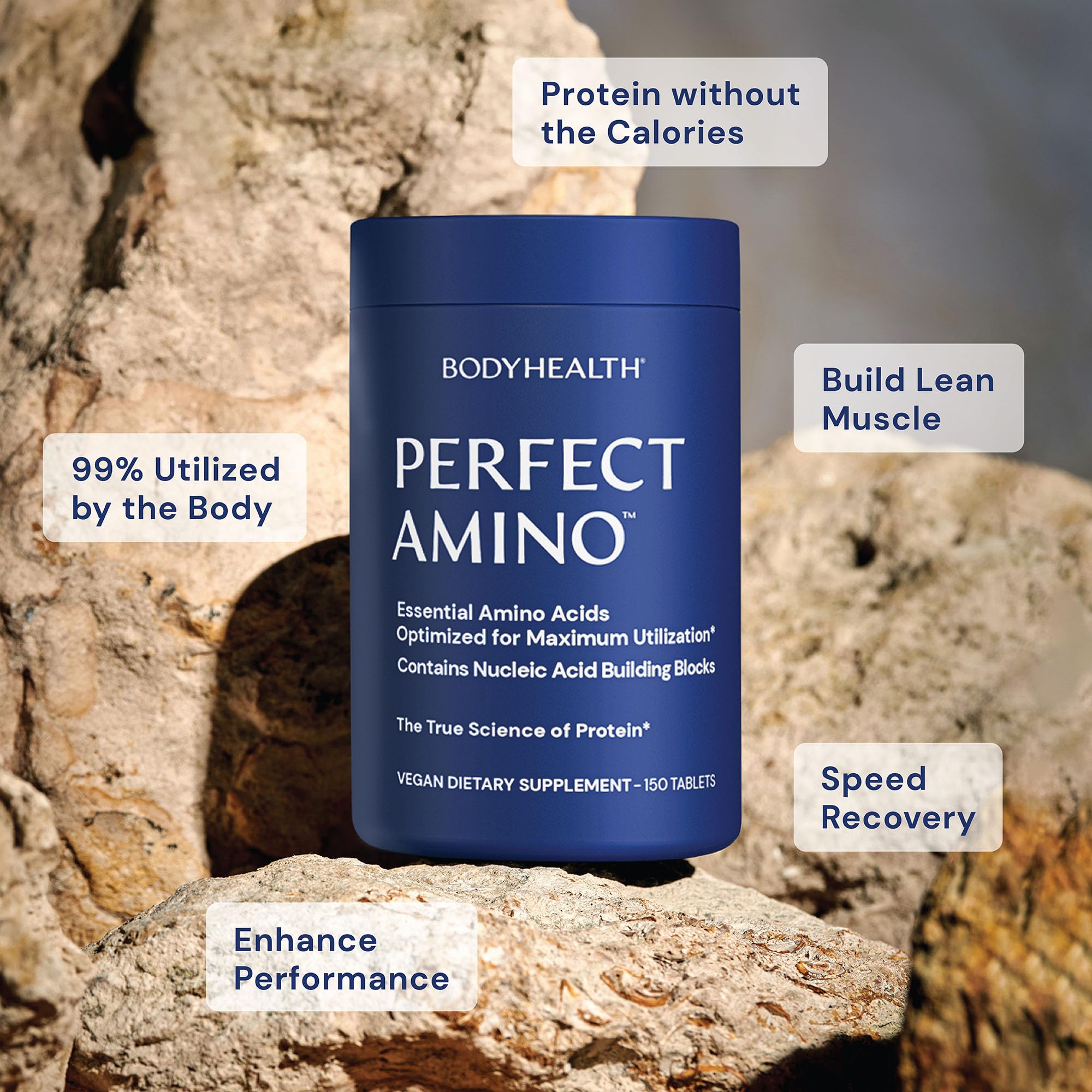 BodyHealth PerfectAmino, Essential Amino Acid with BCAAs + Lysine, Phenylalanine, Threonine, Methionine, Tryptophan, Supplement for Muscle Mass Production, BodyHealth buy supplements canada