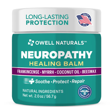Owell Naturals Neuropathy Balm for Feet, Muscles & Joints – Long Lasting Comfort Formula with Frankincense, Myrrh, Coconut Oil, Beeswax – Fast Absorbing Botanical Skin Care, 2 oz Owell Naturals buy supplements canada