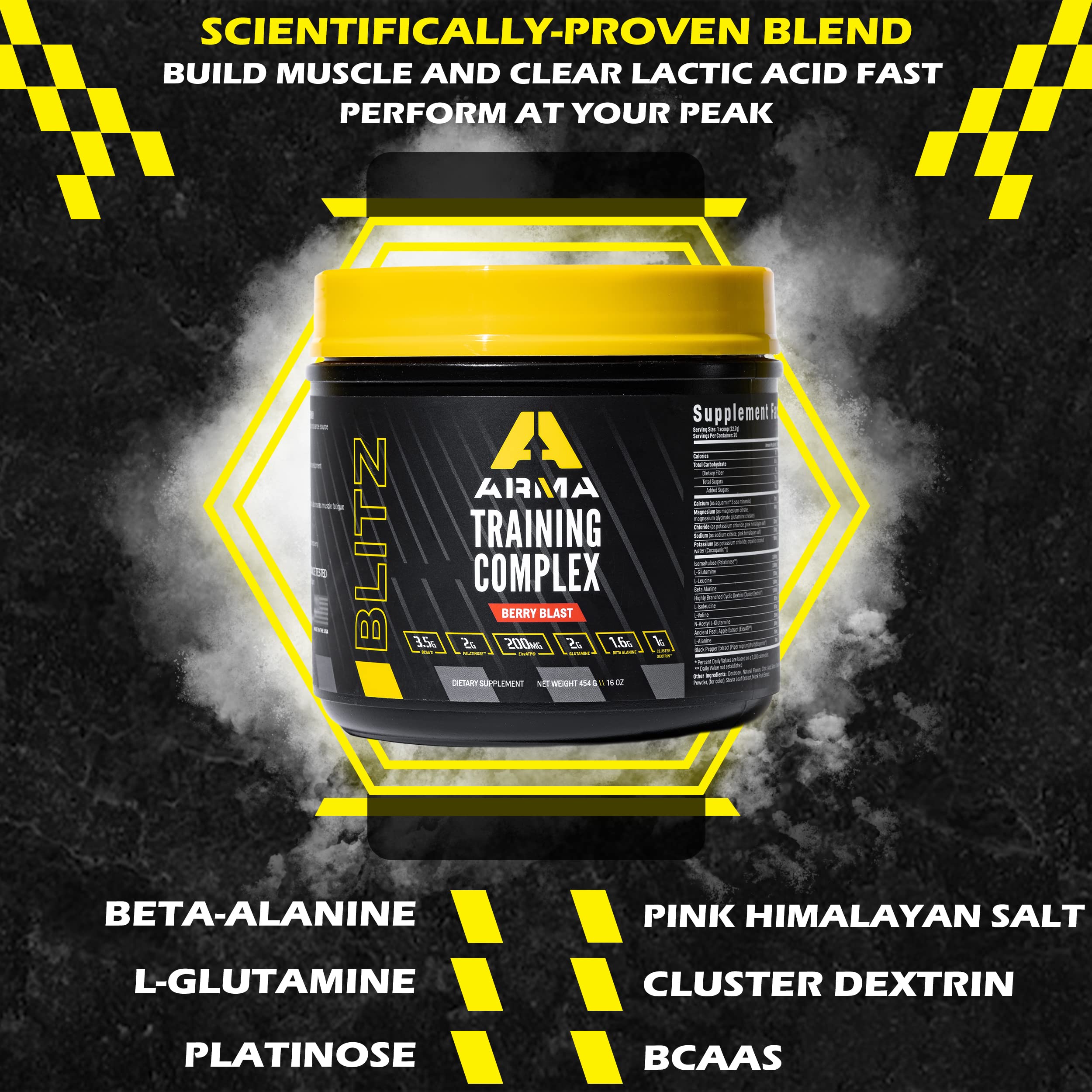 ARMA Blitz Non Stimulant Pre/Intra Powder – Natural Berry Pre-Workout Drink Mix ARMA buy supplements canada