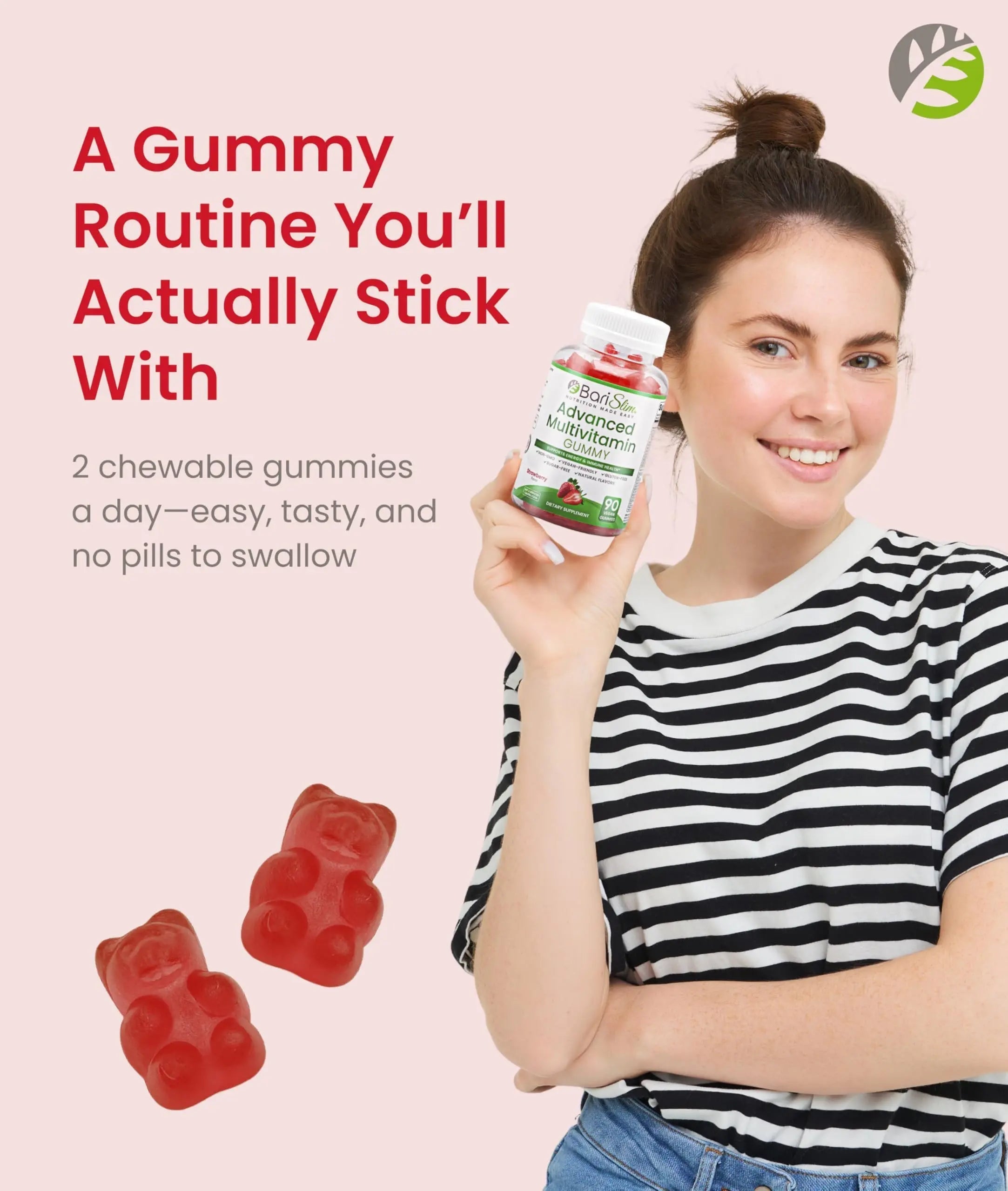 BariSlim Advanced Bariatric Multivitamin Gummies - Specially Formulated Bariatric Vitamins for Patients After Weight Loss Surgery BariSlim buy supplements canada
