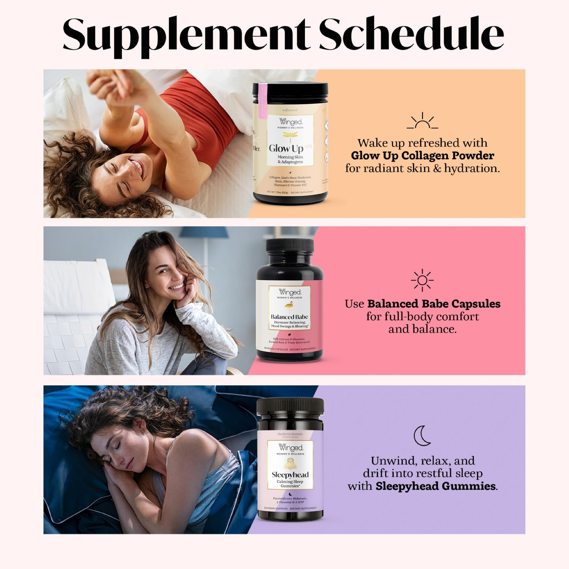Winged Wellness Balance Babe, Hormone Balance & Estrogen Detox Supplement for Women - 100mg DIM & Calcium D-Glucarate & Milk Thistle for PMS Bloating, Cramps, Mood & Hormonal Acne Support, 60 Capsules Winged Wellness buy supplements canada