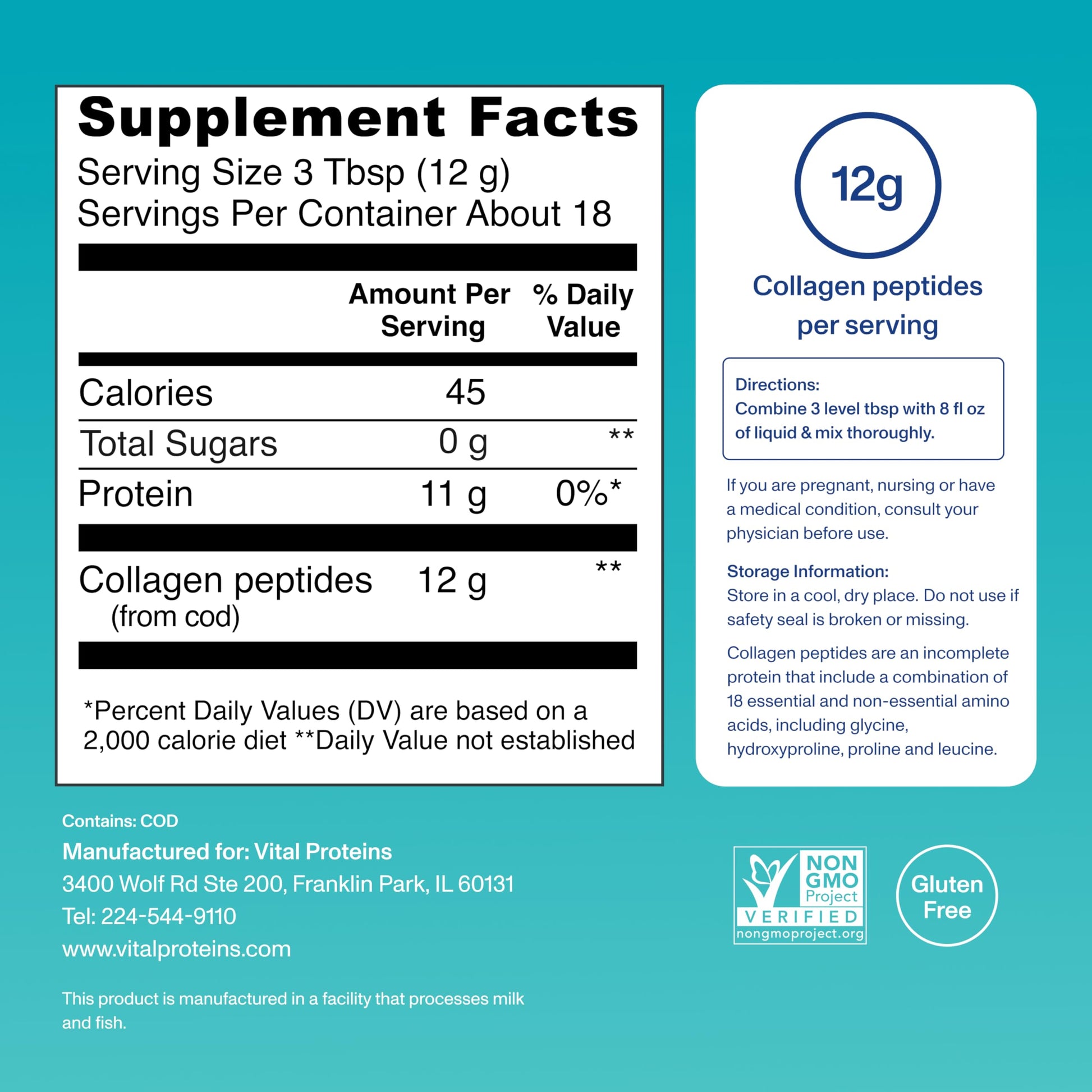 Vital Proteins Marine Collagen Peptides Powder Supplement for Skin Hair Nail Joint - Hydrolyzed Collagen Vital Proteins buy supplements canada