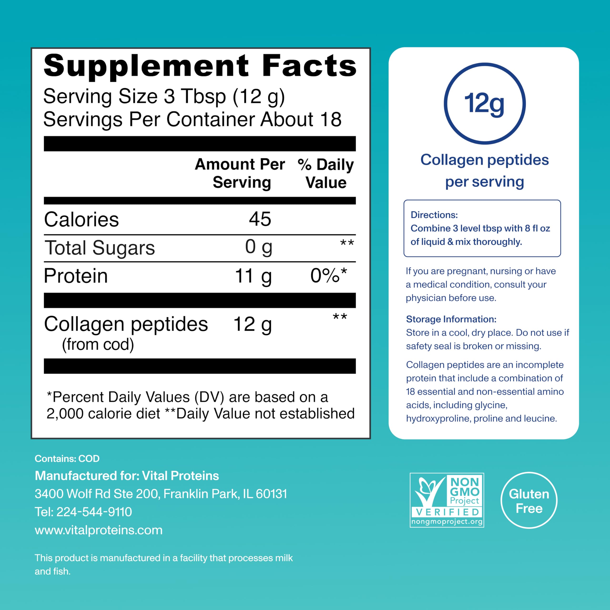Vital Proteins Marine Collagen Peptides Powder Supplement for Skin Hair Nail Joint - Hydrolyzed Collagen Vital Proteins buy supplements canada