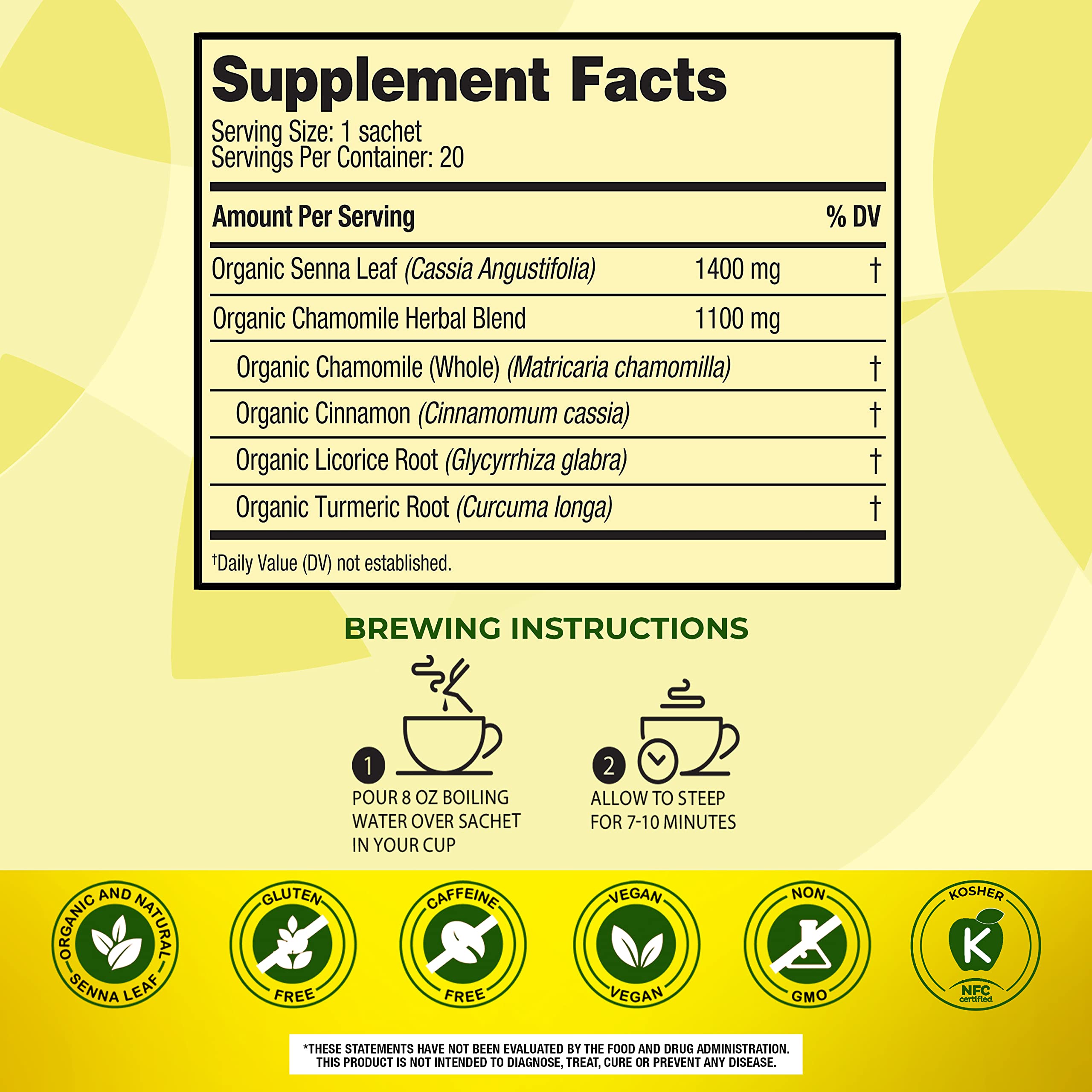 Senokot Dietary Supplement, Natural and Organic Senna Leaf, Laxative Tea for Occasional Senokot buy supplements canada
