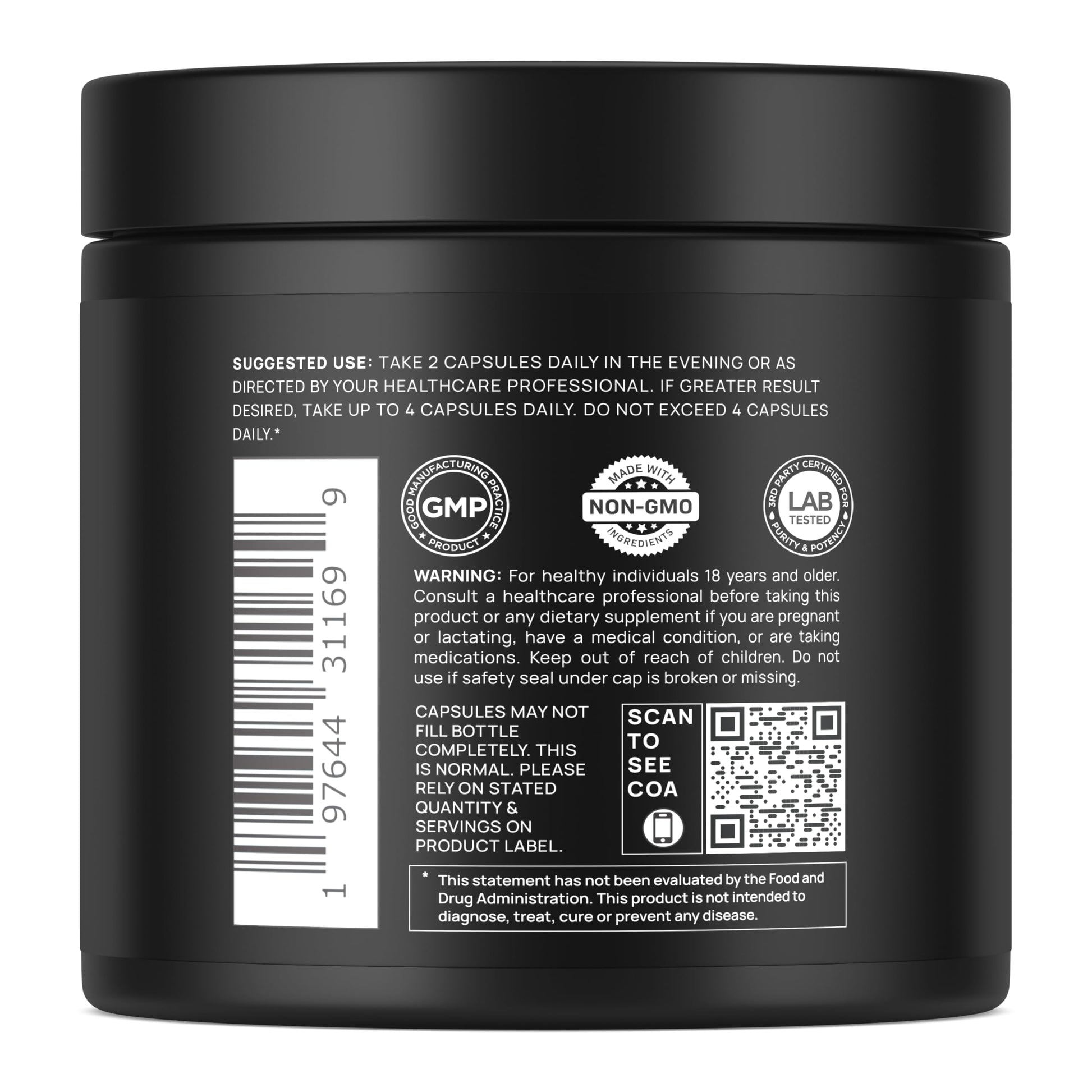Triple Sleep Magnesium L-Threonate w. Apigenin, Theanine & Magtein Magnesium L Threonate - High Absorption Magnesium Supplement Capsules TERRA ELMNT buy supplements canada