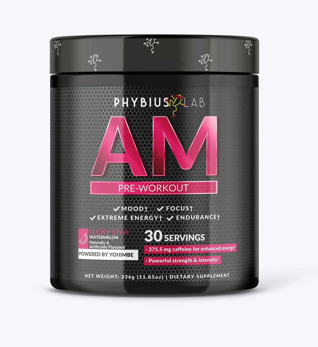 PHYBIUS Lab AM Pre-Workout (Sour Watermelon) Focus, Strength, Powder, 30 Servings PHYBIUS Lab buy supplements canada