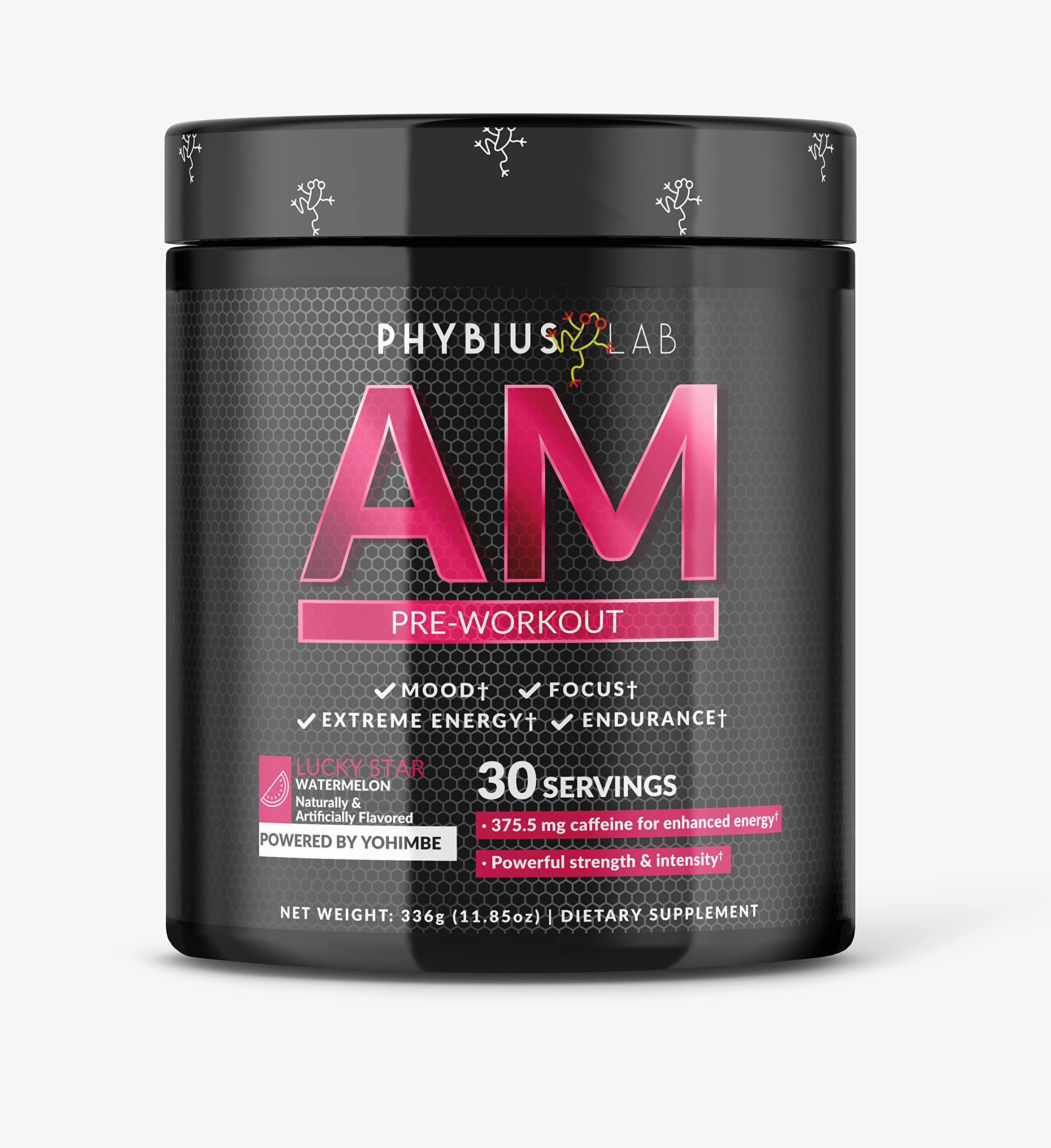 PHYBIUS Lab AM Pre-Workout (Sour Watermelon) Focus, Strength, Powder, 30 Servings PHYBIUS Lab buy supplements canada