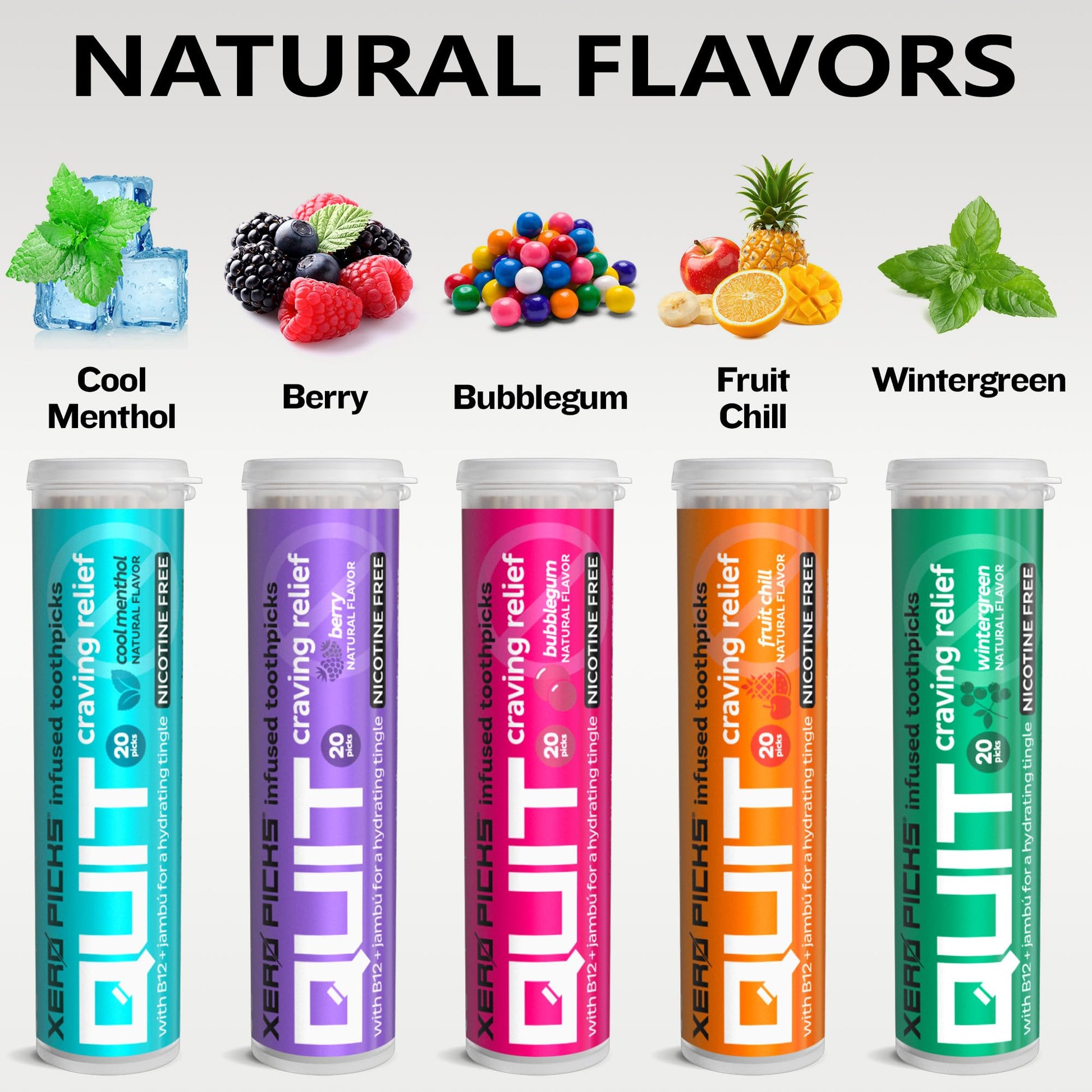 Xero Picks Infused Flavored Toothpicks to Help Quit Smoking - Nicotine Xero Picks buy supplements canada