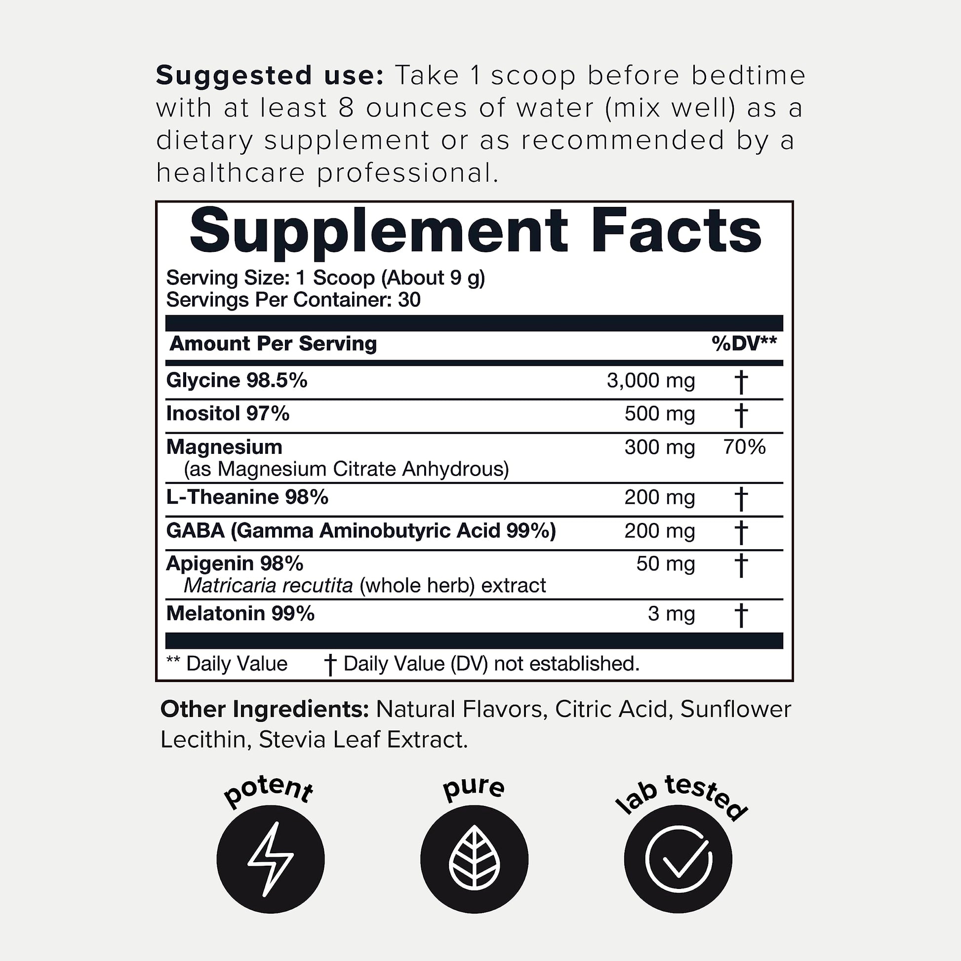 4,500mg Apigenin & Glycine Sleep Huberman Stack with 98% Apigenin, 98.5% Glycine Toniiq buy supplements canada