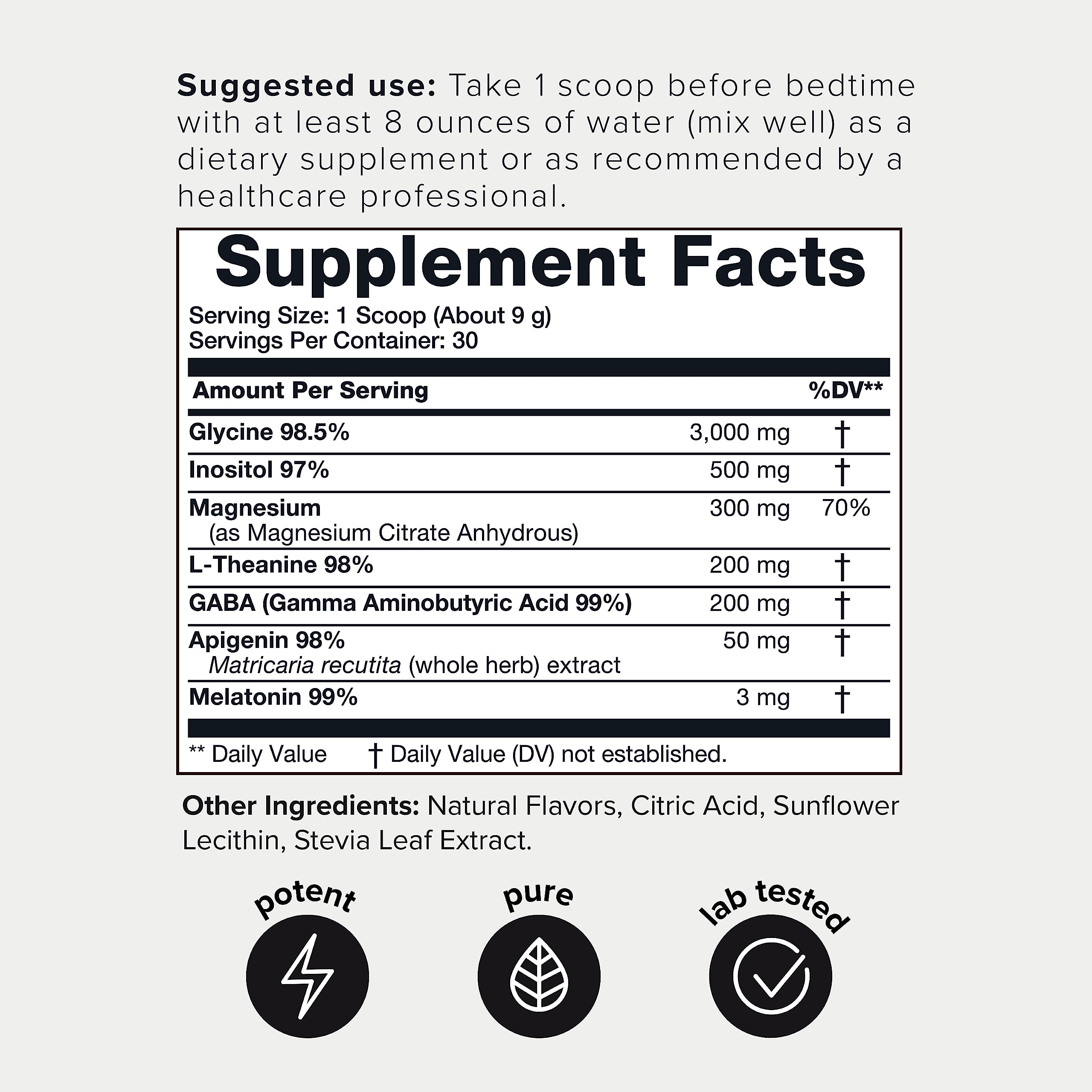 4,500mg Apigenin & Glycine Sleep Huberman Stack with 98% Apigenin, 98.5% Glycine Toniiq buy supplements canada