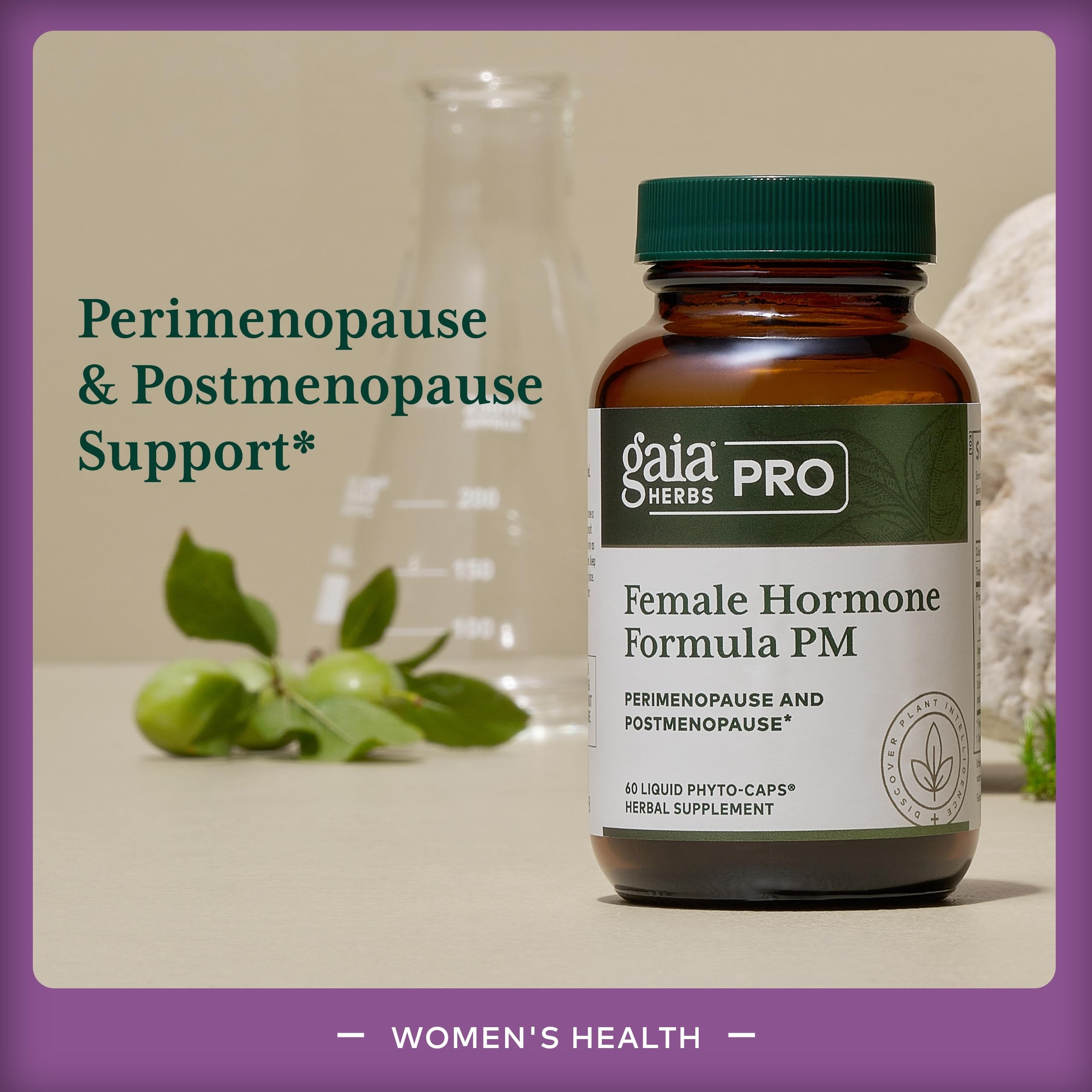 Gaia Herbs Pro Female Hormone Formula PM - Women's Health Supplement for Menopause & Sleep Support - Black Cohosh & St. John's Wort - Vegan, Soy-Free & Gluten-Free - 60 Liquid Phyto-Caps (30 Servings) Gaia Herbs PRO buy supplements canada