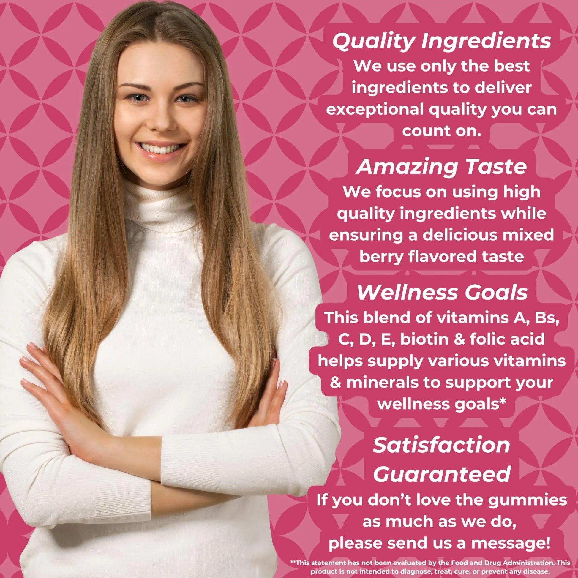 Best Health Women’s Multivitamin Gummies, Multivitamin for Women with Biotin, Folic Acid, Vitamins A,C,D,E,Natural Mixed Berry Flavor (180ct) Best Health buy supplements canada