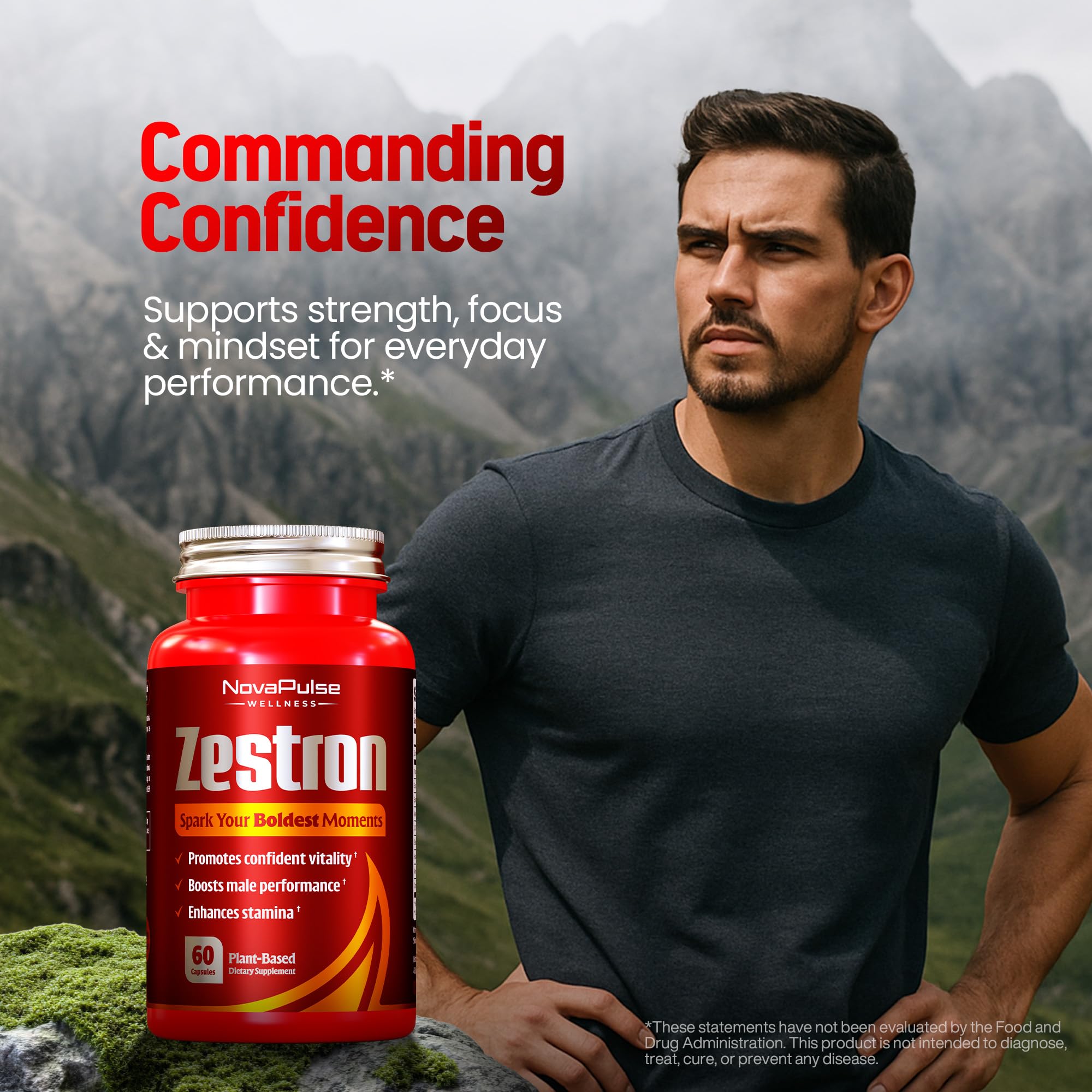 Male Enhancing Supplement Fast Acting Enlargement Pills for Men - Enhanced Size, Drive, Blood Flow, Libido, Testosterone Booster, Strength, Endurance - Boost Performance & Confidence - 60 Capsules NovaPulse Wellness buy supplements canada