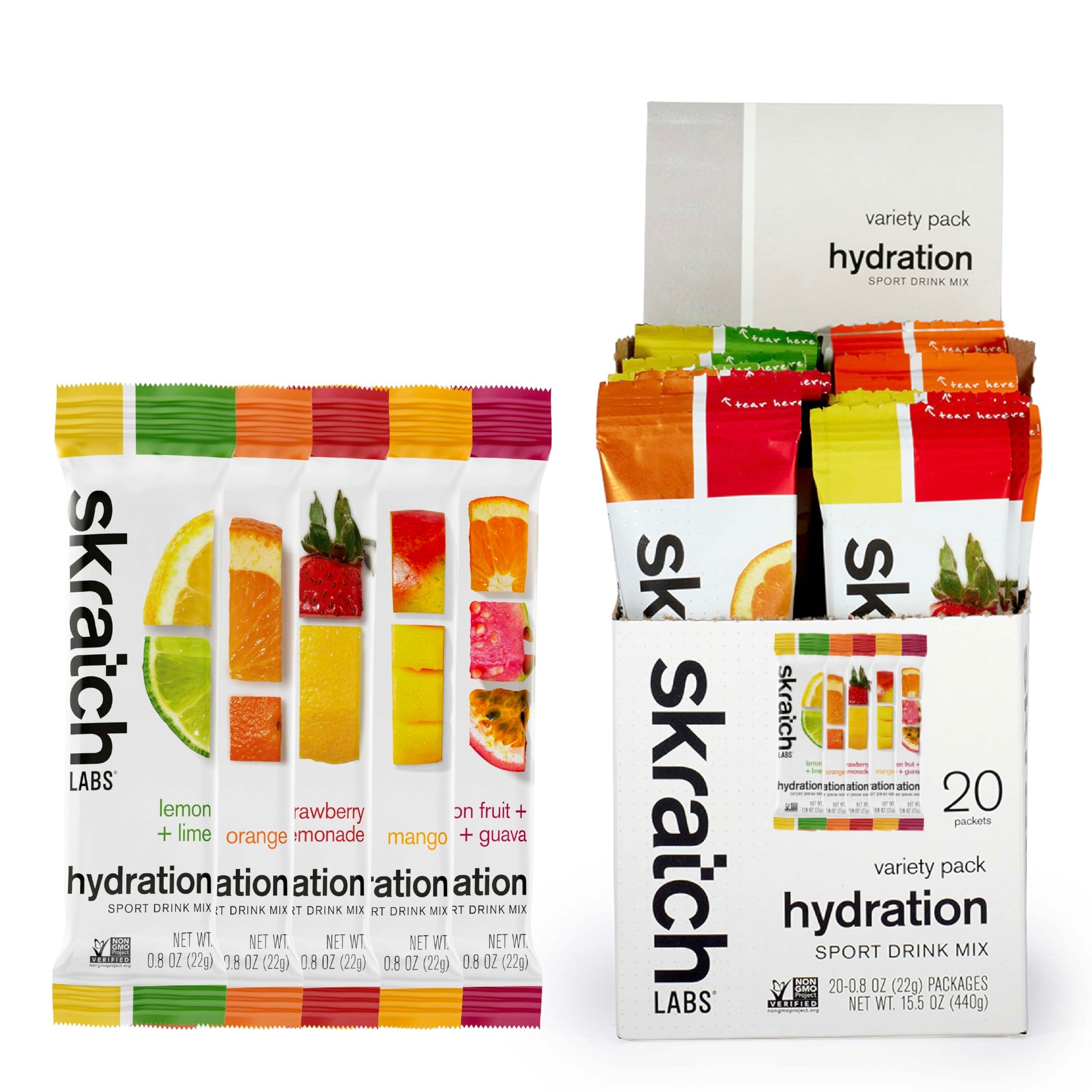 Skratch Labs Hydration Packets - Hydration Drink Mix, Variety Pack (20 Single Serving Packets) - Electrolyte Powder Developed for Athletes and Sports Performance, Skratch Labs buy supplements canada