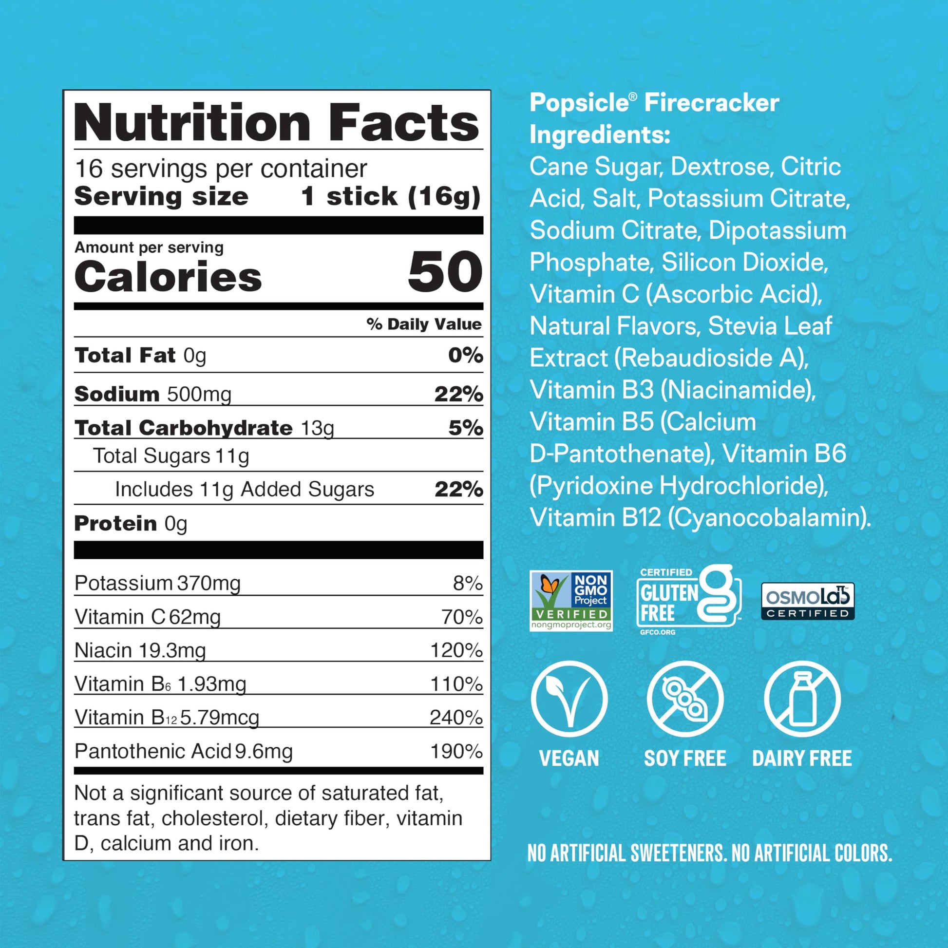 Liquid I.V.® Hydration Multiplier - Popsicle Firecracker | Electrolyte Powder Drink Mix | 1 Pack (16 Servings) Liquid I.V. buy supplements canada