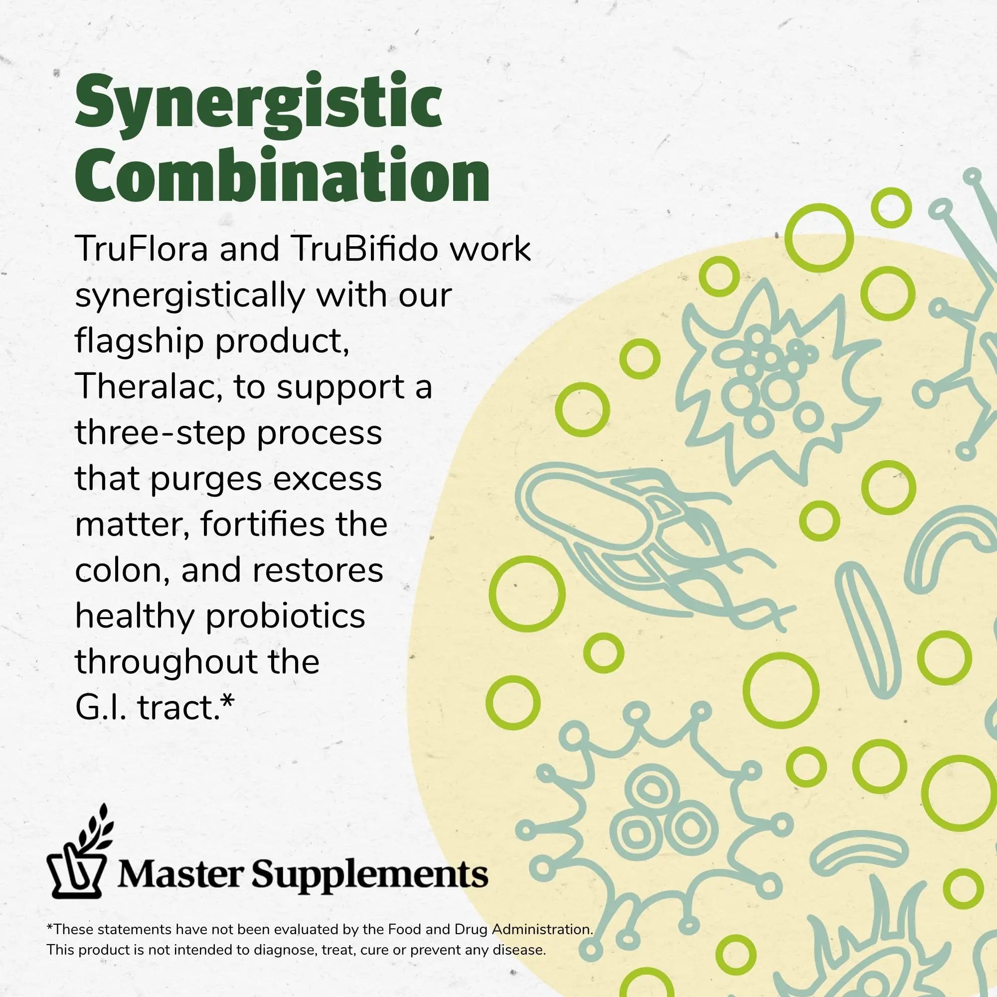 Master Supplements 30-Day Probiotic Gut Reset - Includes Theralac (30 ct.), TruBifido (30 ct.) & TruFlora (30 ct.) - Supports Optimal Gut Health - Gluten Free THERALAC buy supplements canada