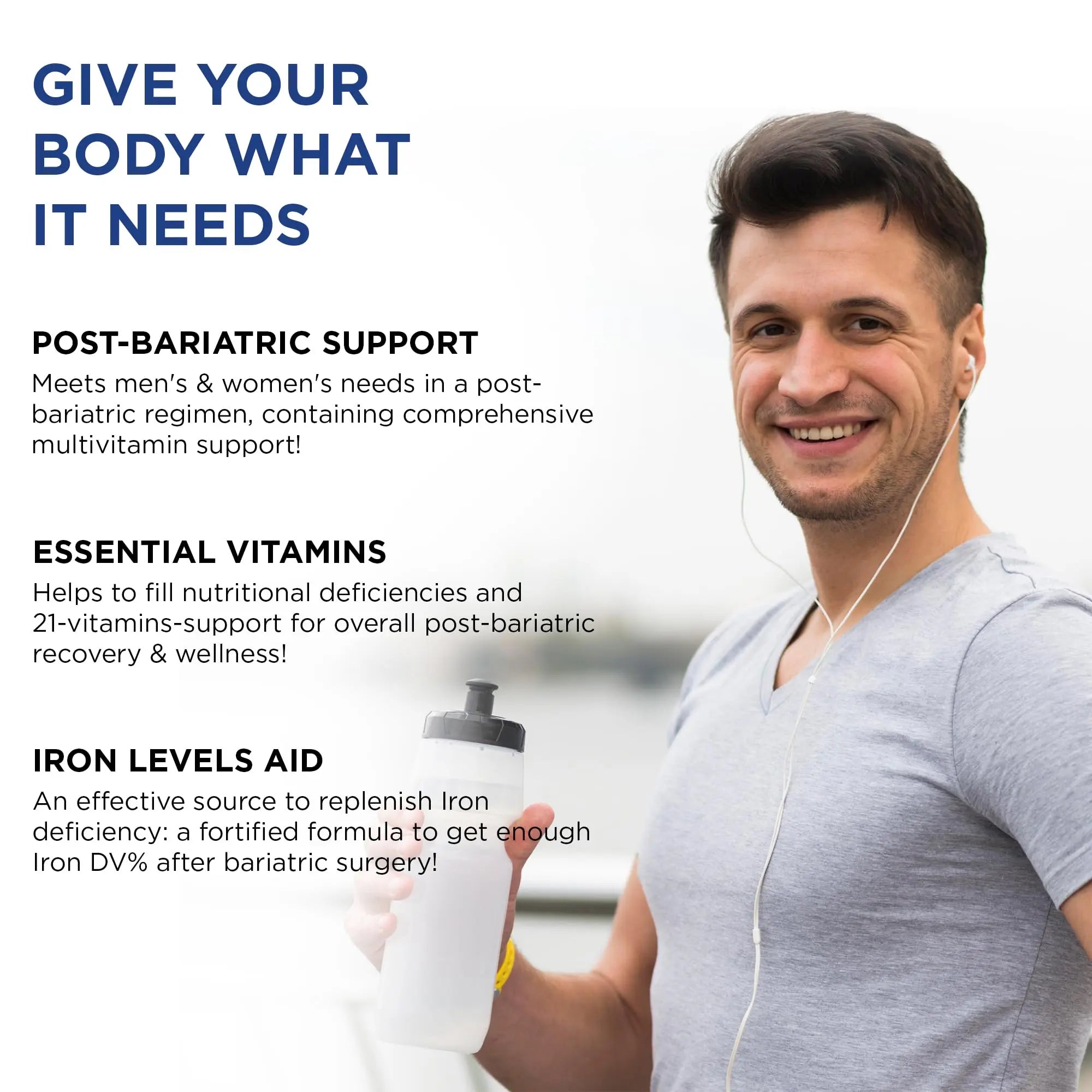 Bariatric Multivitamin with Iron for Women & Men - All-in-One 42 Superfood Blend for Energy & Immune Support - Post-Surgery Recovery NOON VITAMINS buy supplements canada
