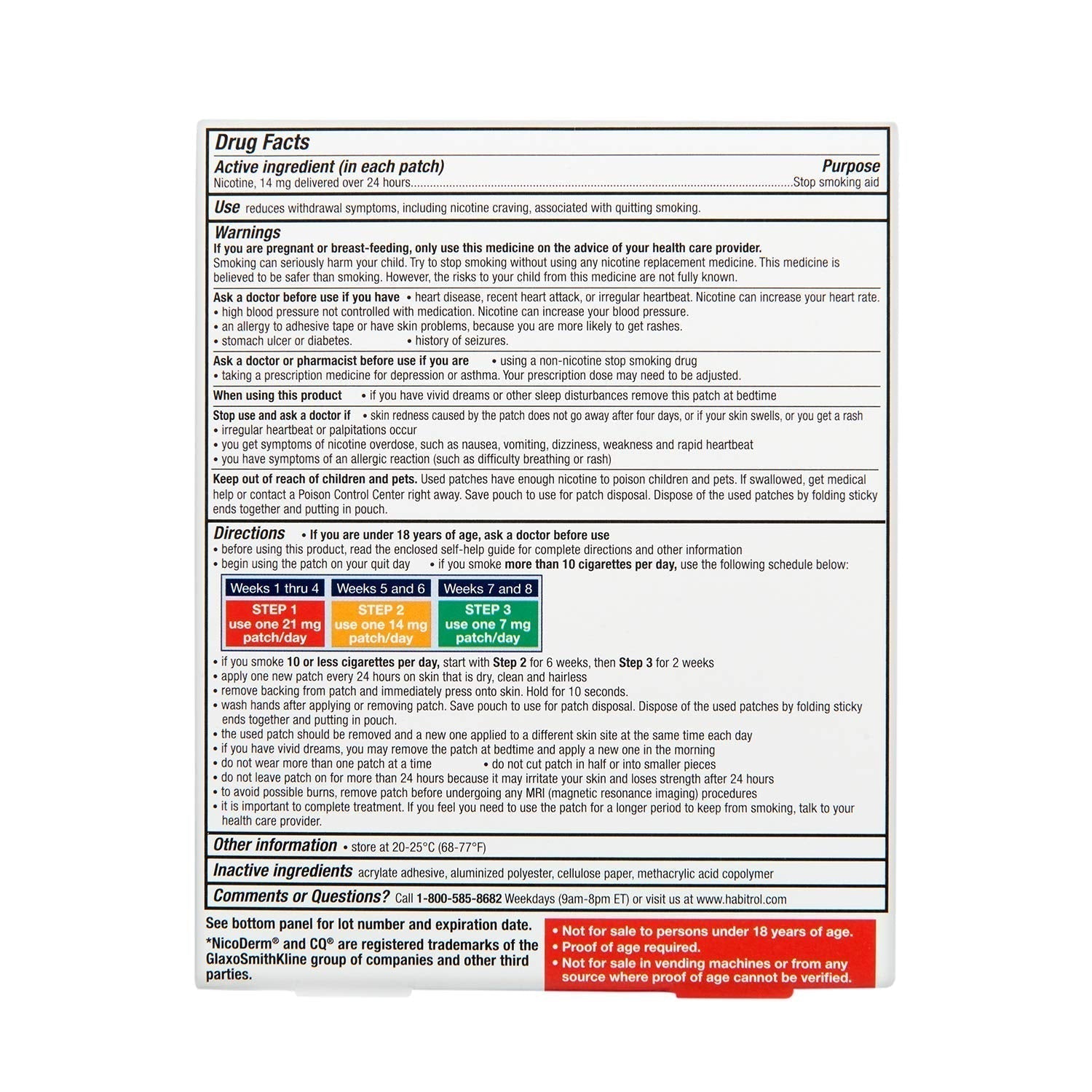 Rite Aid Nicotine Transdermal System Patch, Step 2, 14mg - 14 ct, Nicotine Rite Aid buy supplements canada