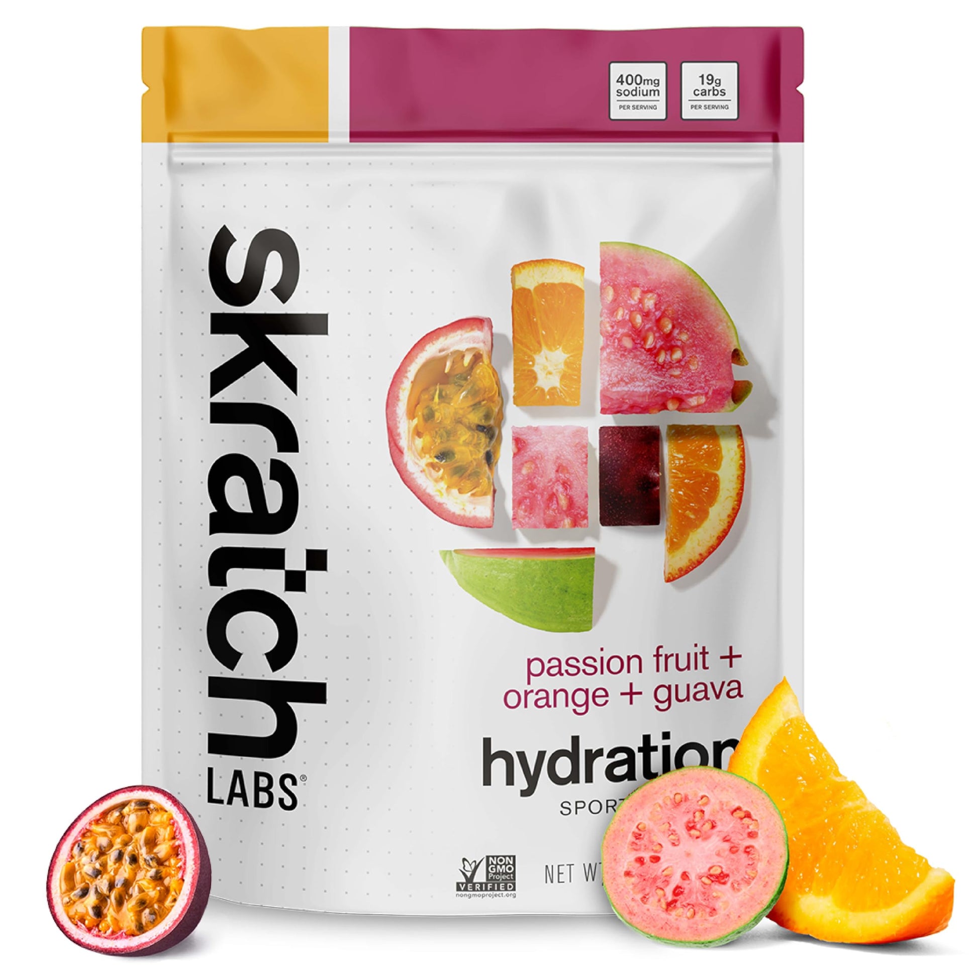 Skratch Labs Hydration Sports Drink Mix – Real‑Fruit Electrolyte Powder for Fast Hydration & Endurance | Passion Fruit Orange Guava | 20 Servings | Vegan, Skratch Labs buy supplements canada