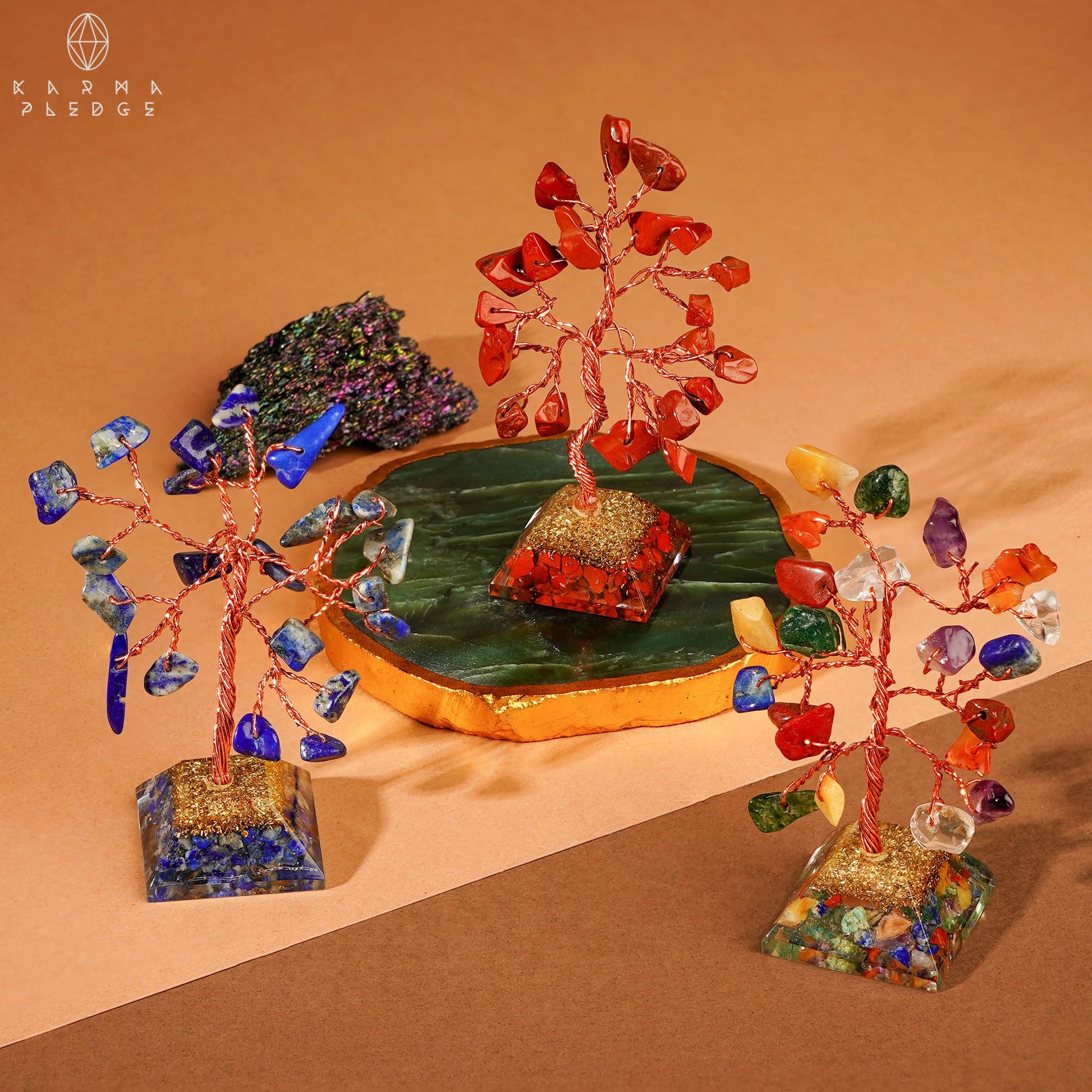Crystal Tree Tree of Life 7 Chakra Healing Crystals & Stones for Positive Energy, Good Luck Gifts KARMAPLEDGE buy supplements canada
