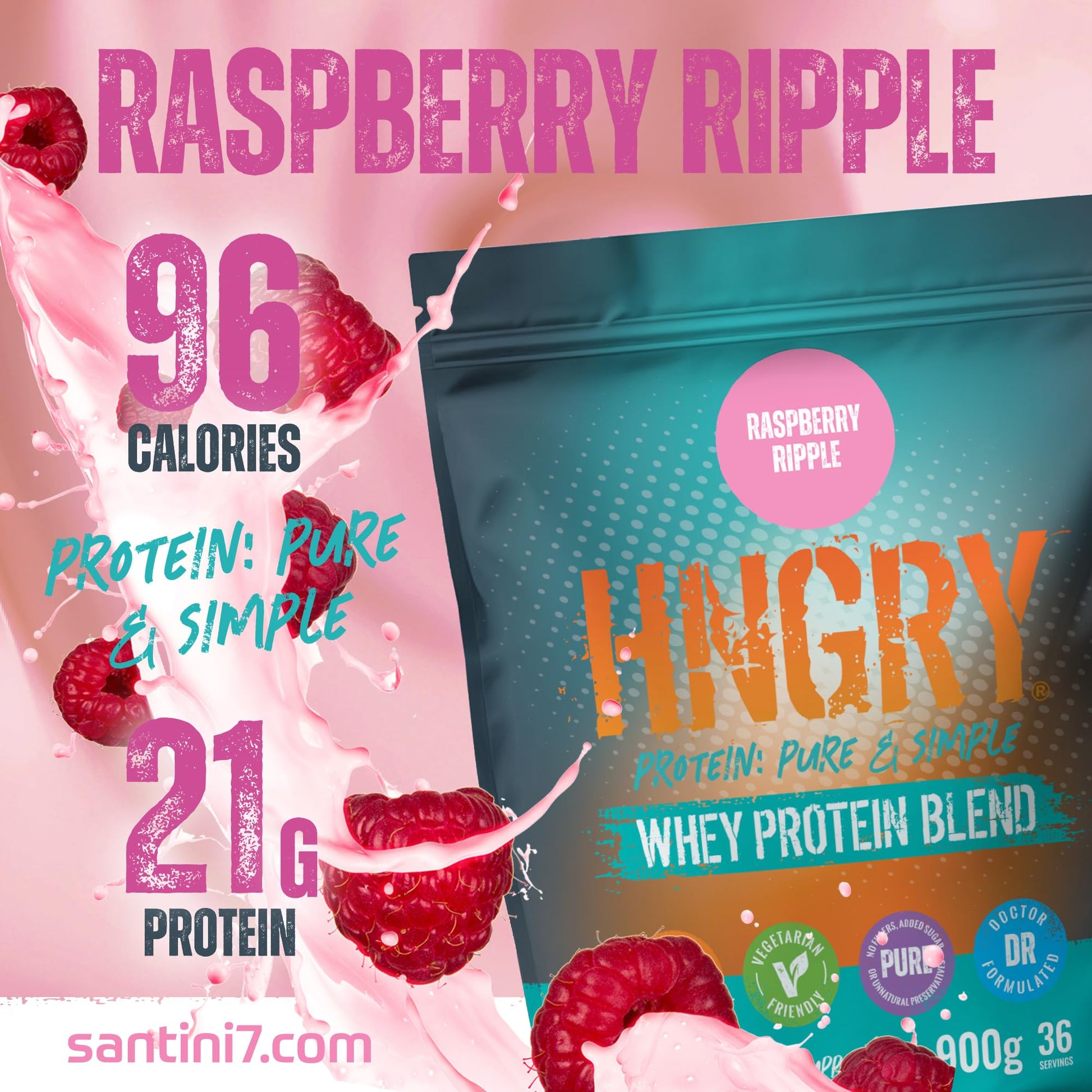 HNGRY Protein Whey Protein Powder Shake with 80% Protein Whey, 900g and 36 Servings HNGRY Protein buy supplements canada
