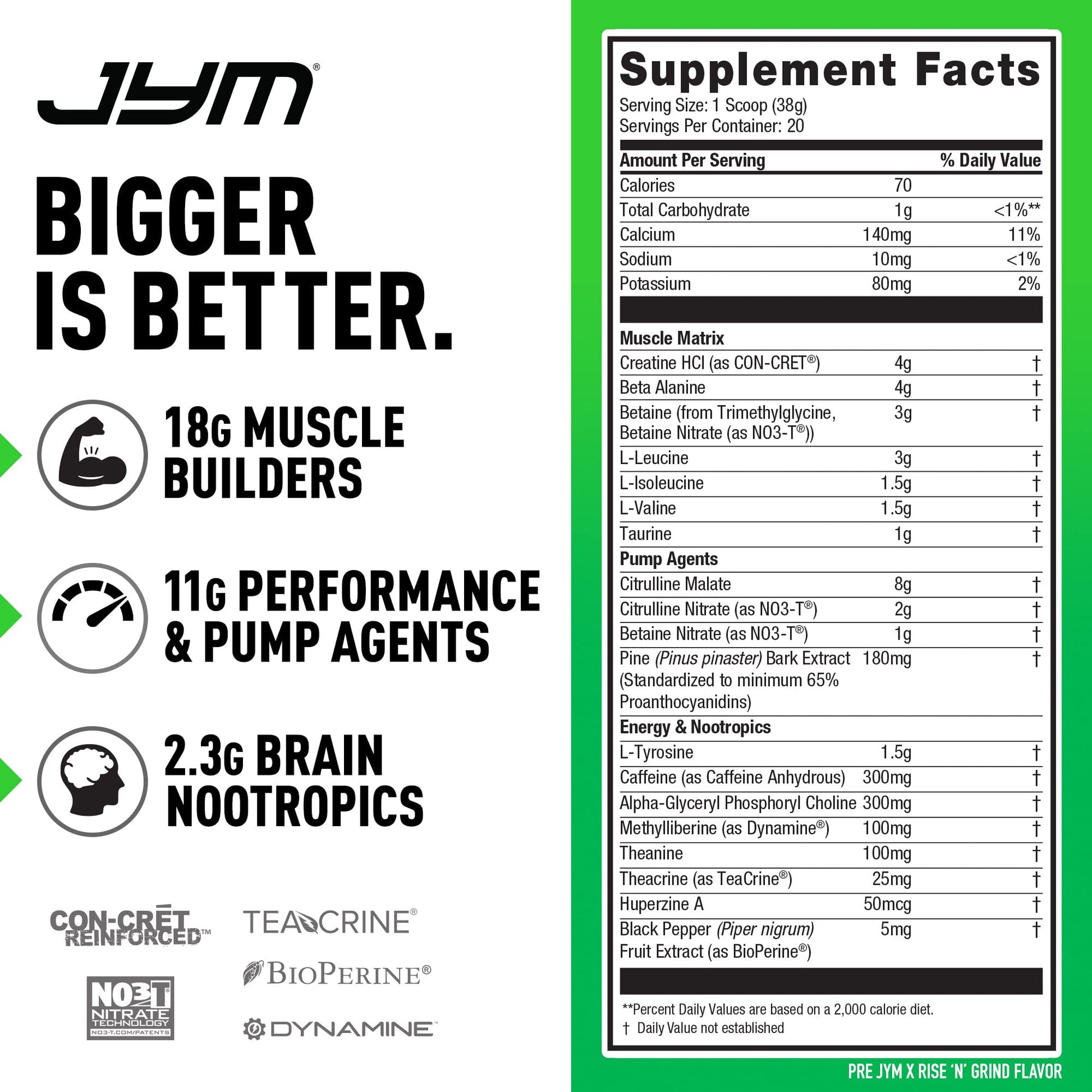 PRE JYM X - Rise N' Grind JYM Supplement Science buy supplements canada