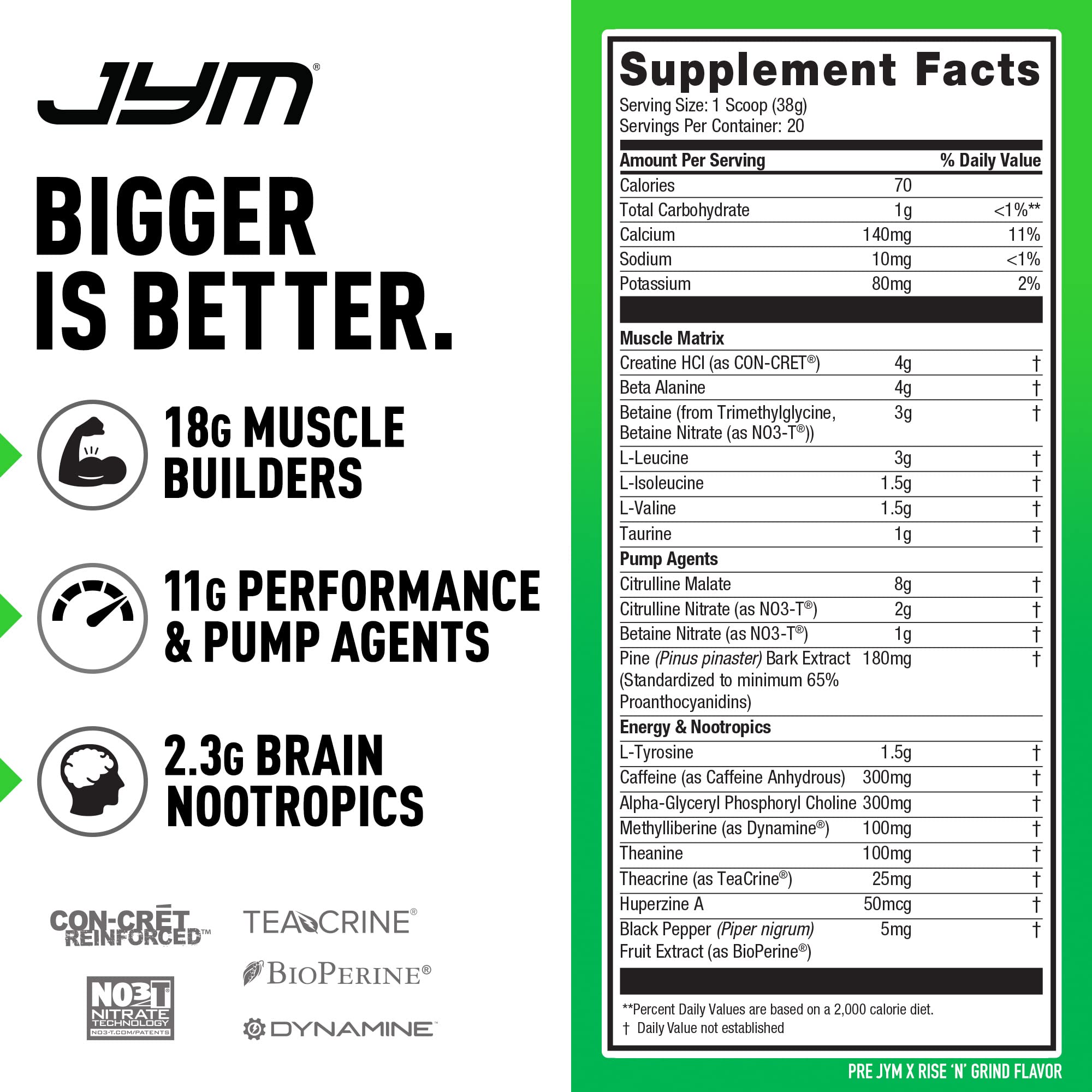 PRE JYM X - Rise N' Grind JYM Supplement Science buy supplements canada