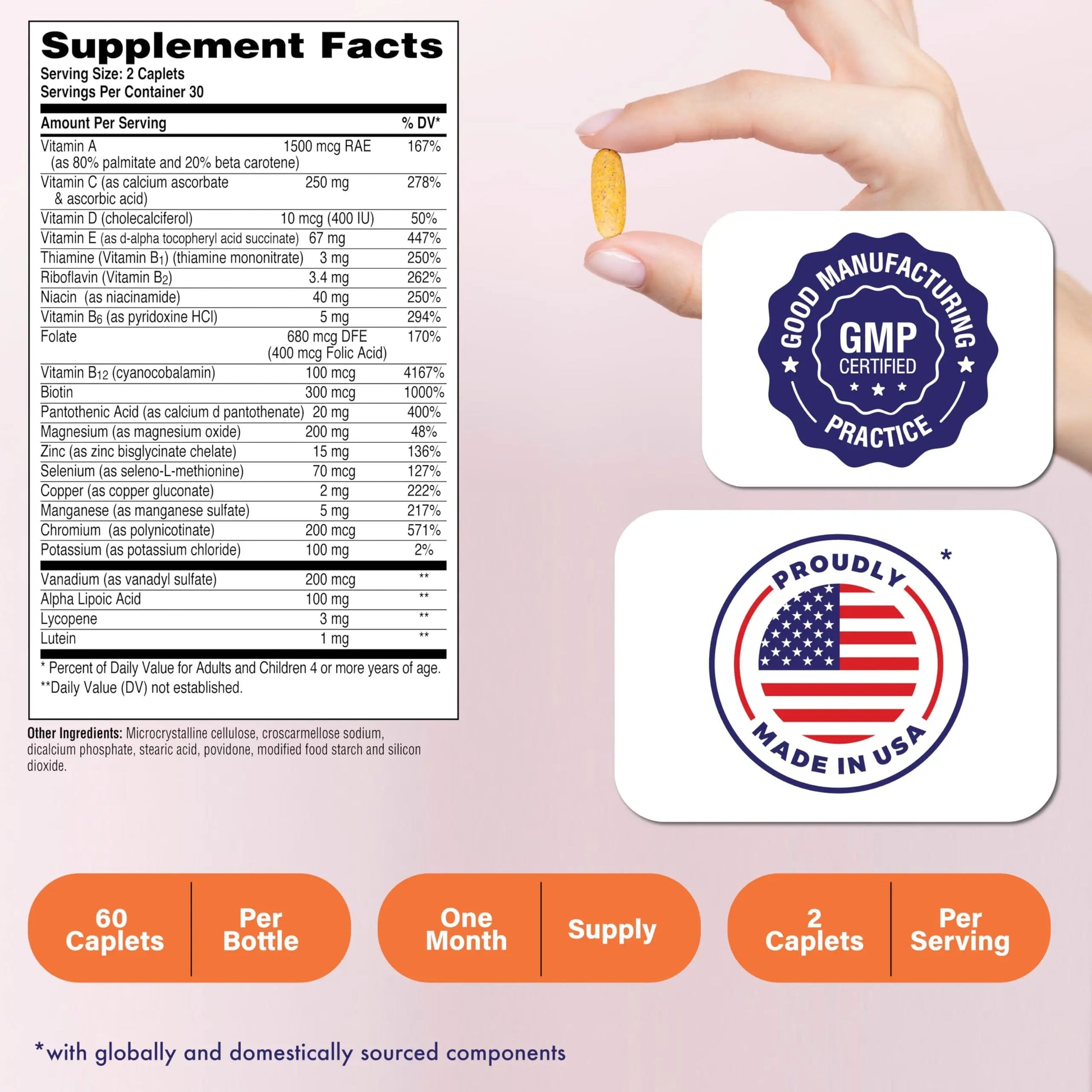 Health Thru Nutrition Ultra-Betic Multivitamin 60 Count | Supports Nerve, Vision, Energy | with ALA, Lycopene | Health Thru Nutrition buy supplements canada