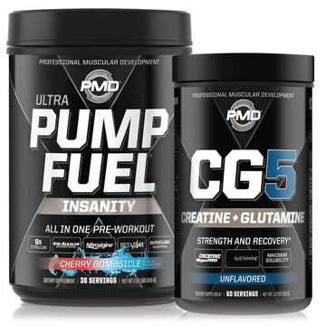 PMD Sports Ultra Pump Fuel Insanity - Pre Workout – Cherry Bombsicle (30 Servings) PMD buy supplements canada