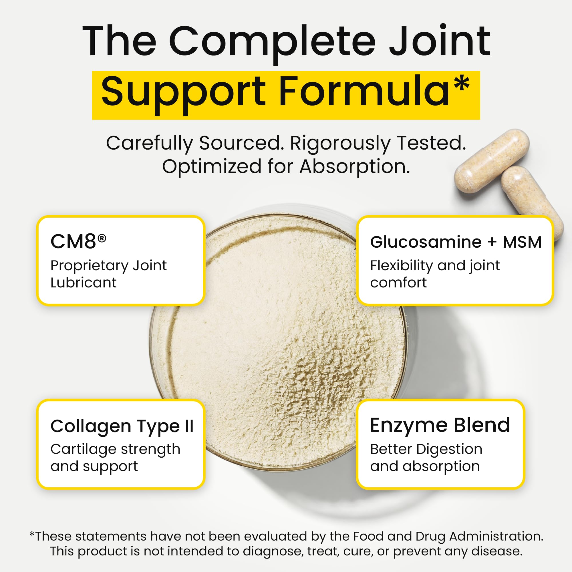 Flexcin Extra Strength Joint Formula with CM8 (Cetyl Myristoleate) - Joint Supplements for Men and Women with Glucosamine, MSM, Collagen Type II - 120 Capsules Flexcin buy supplements canada