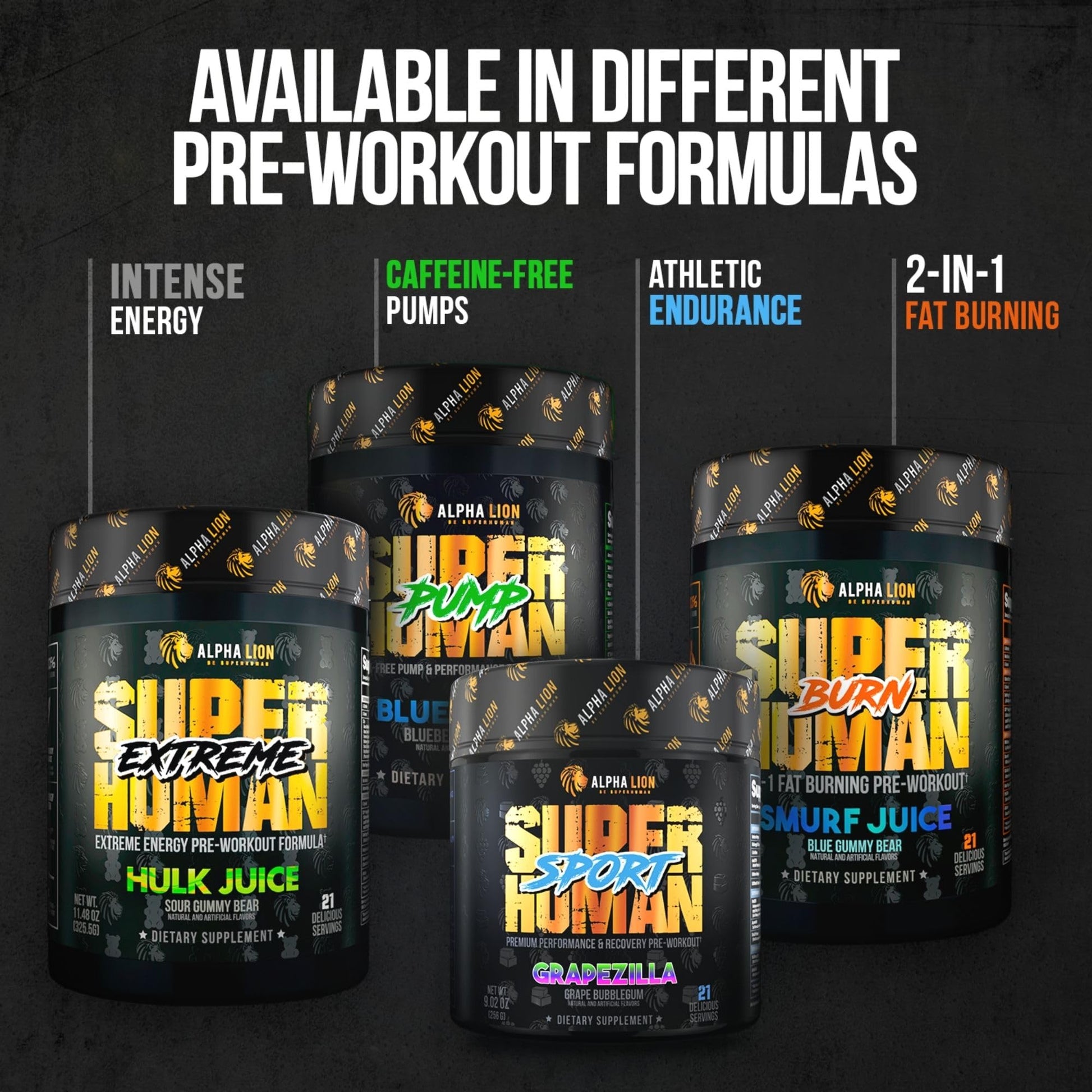 ALPHA LION Superhuman Pre Workout Powder, Beta Alanine, L-Taurine & Tri-Source ALPHA LION buy supplements canada