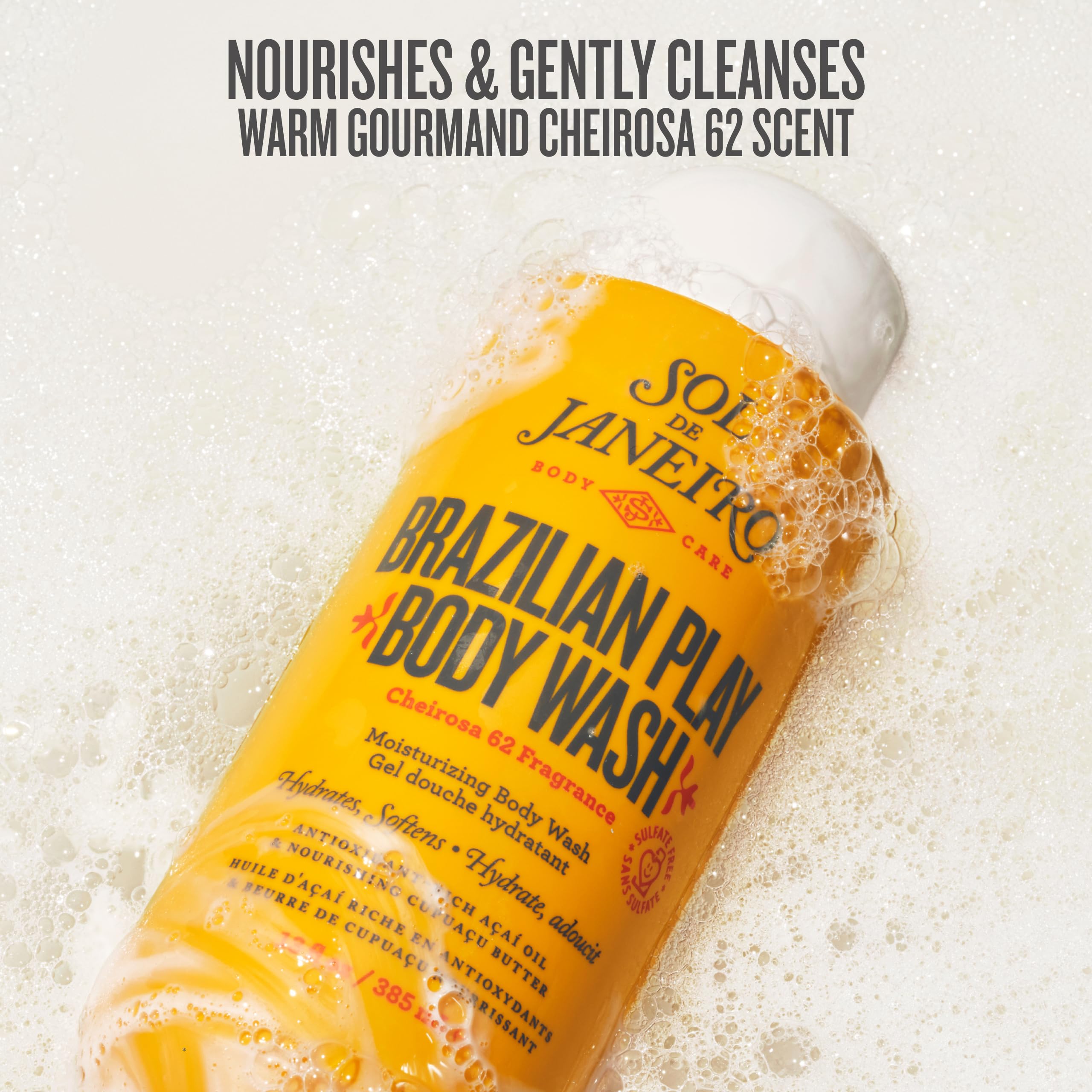 Sol de Janeiro Brazilian Play Moisturizing Shower Cream Gel Body Wash 385mL/13.0 fl oz. Sol de Janeiro buy supplements canada