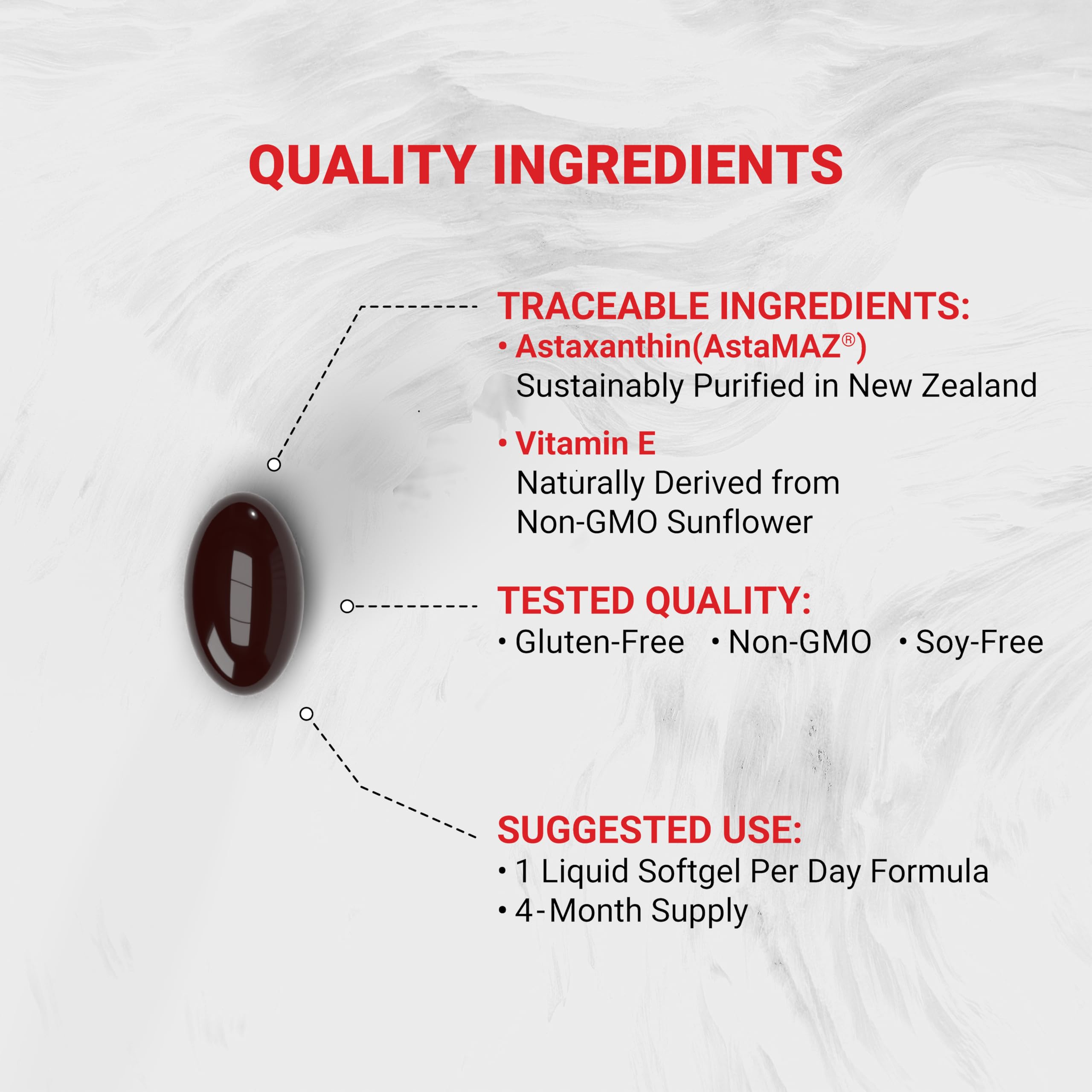 Naturalis New Zealand Astaxanthin (12mg) | Enhanced with Natural Vitamin E | Non-GMO, Soy & Gluten Free | 120 Softgels (4 Month Supply) Naturalis buy supplements canada