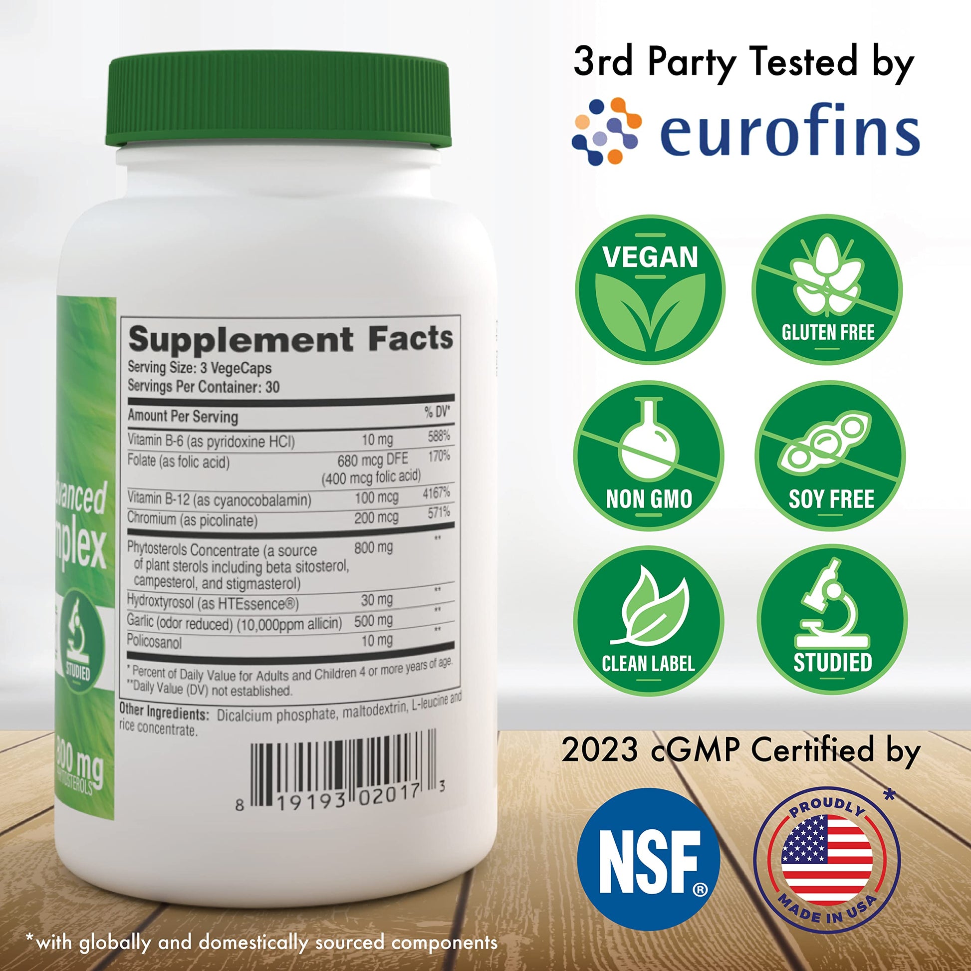 Health Thru Nutrition Advanced Cholesterol Complex | Heart Health Support & Lipid Metabolism with Phytosterols, Policosanol, Hydroxytyrosol, Chromium and More | Vegan, Non-GMO (Pack of 90) Health Thru Nutrition buy supplements canada