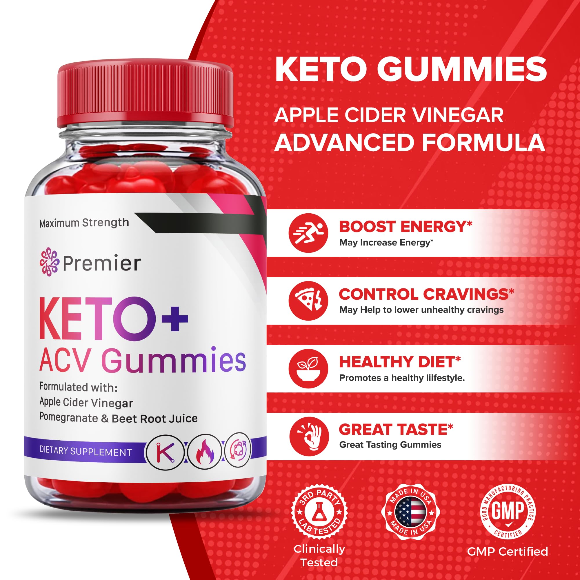 (3 Pack) Premier Keto Acv Gummies Advanced Formula, Premier Keto + Acv Gummies Plus Vitaking buy supplements canada