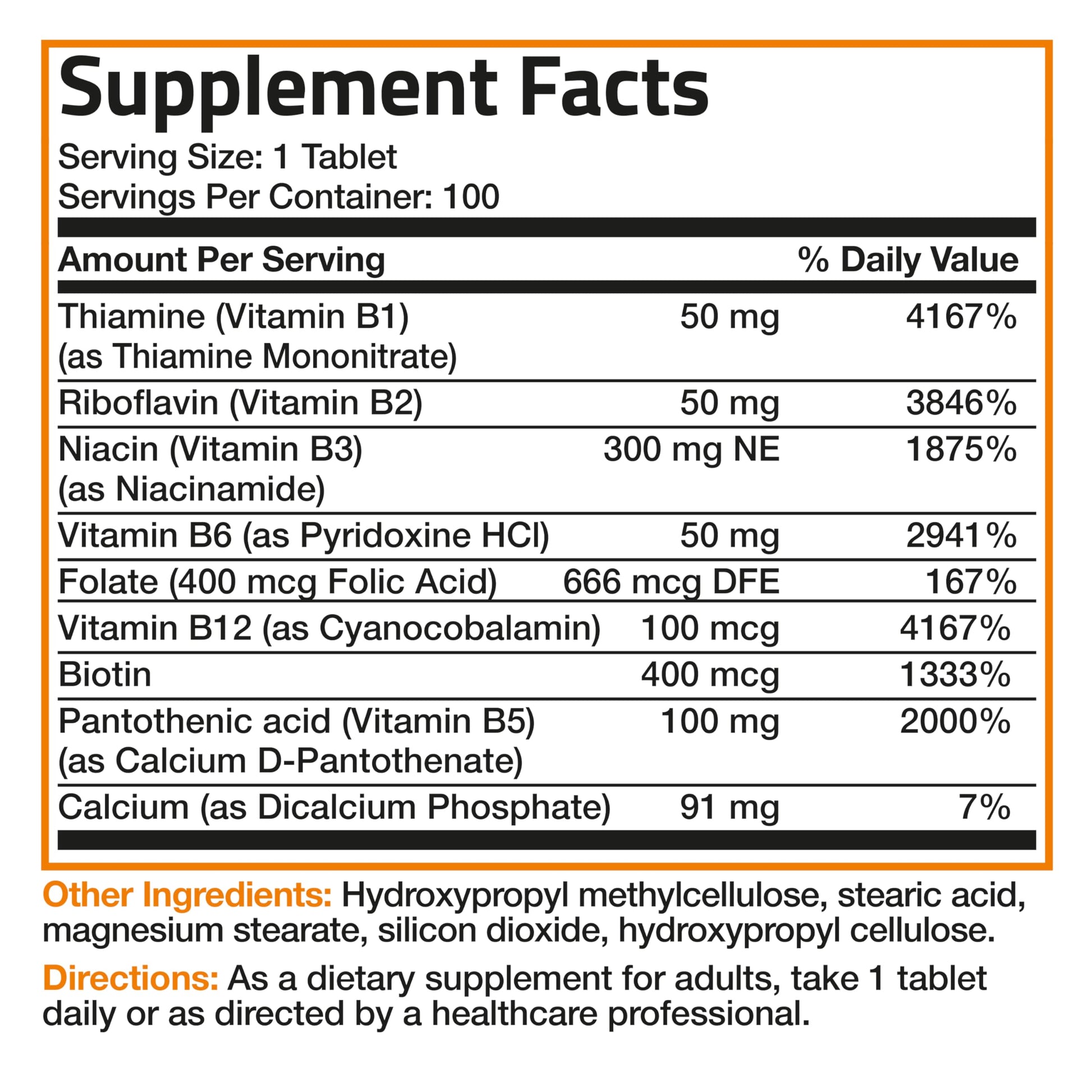 Bronson Super B Vitamin B Complex Sustained Slow Release Vitamin B1, B2, B3, B6, B9 Bronson buy supplements canada