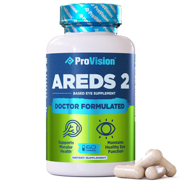 Provision AREDS 2 Eye Vitamins - Enhance Vision Supplements - Lutein Zeaxanthin Vision Complex - 60 Eye Supplement Capsules ProVision buy supplements canada