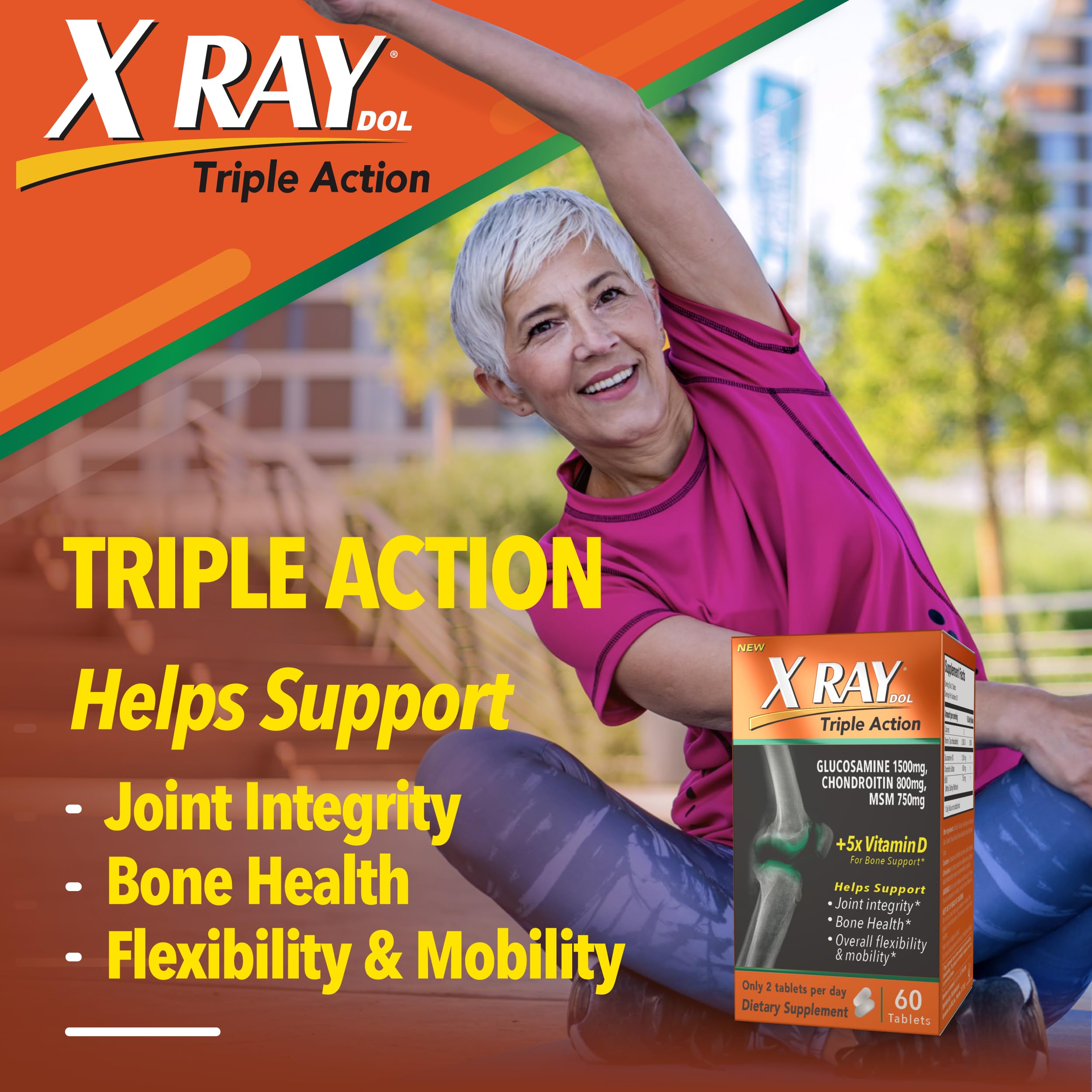 X Ray Dol Triple Action Joint Health Supplement, with 5X Vitamin D, Glucosamine 1500mg X Ray Dol buy supplements canada