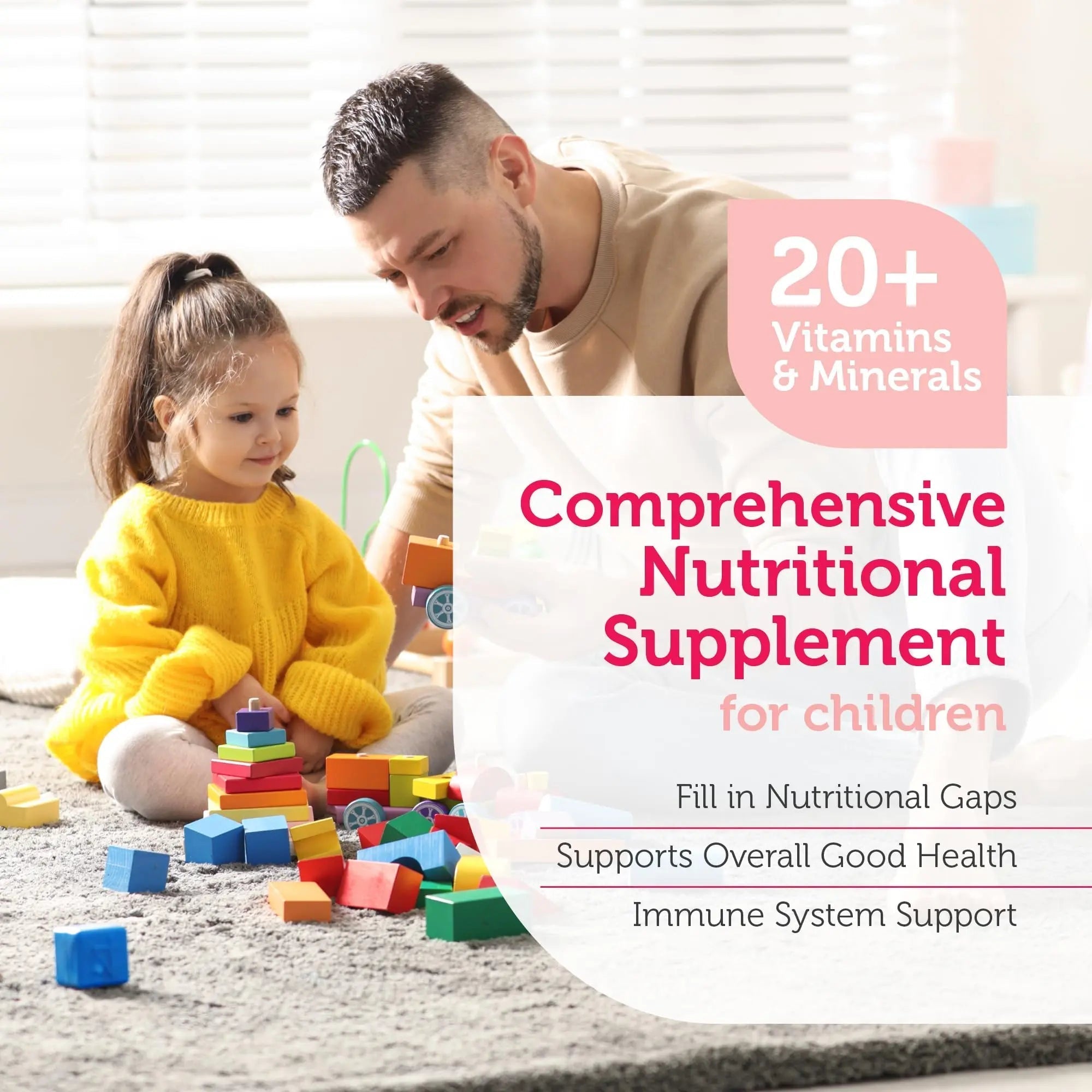 Zahler Kids Multivitamin Chewable Vitamin Tablet - Complete One Daily Vitamins Supplement - Contains 20+ Minerals Zahler buy supplements canada