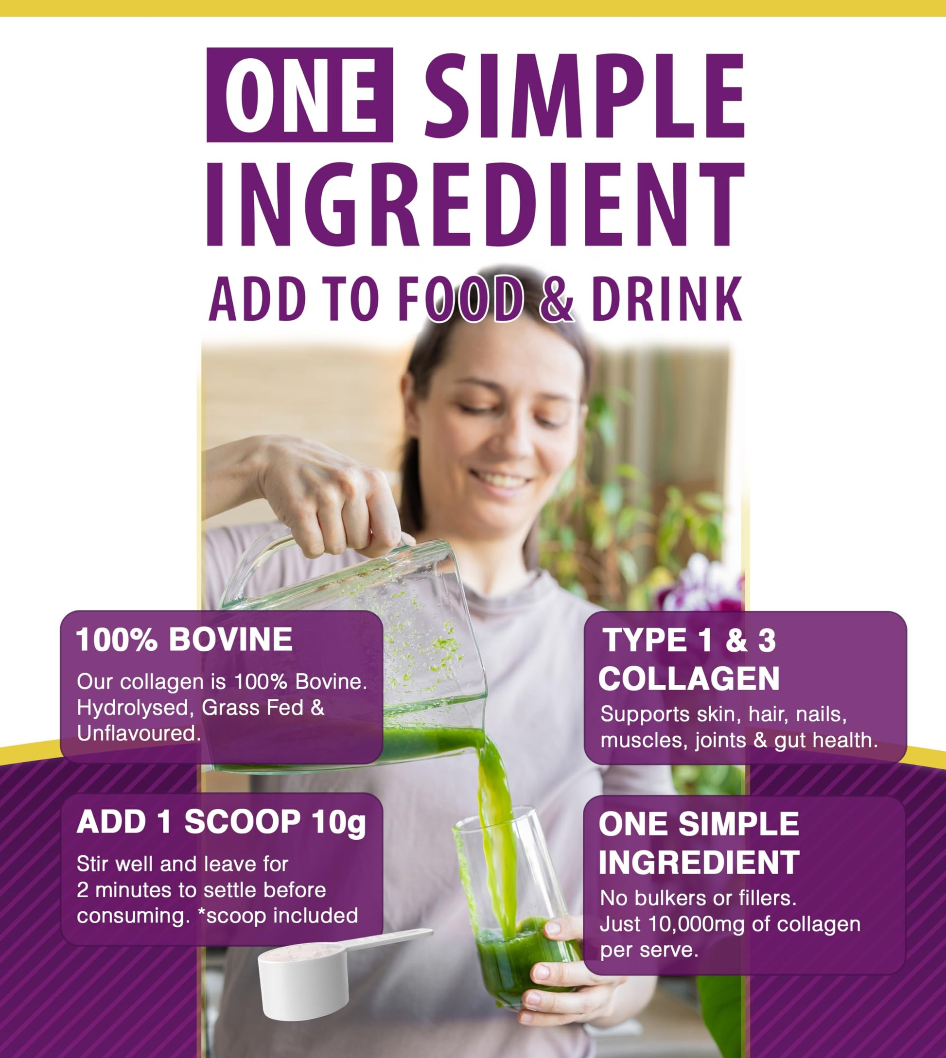 Collagen Powder 600g - 60 Servings - Collagen Peptides Supplement with High ONYX INGREDIENTS 101 buy supplements canada