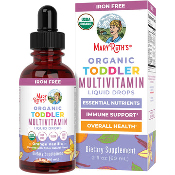 MaryRuth's Toddler Multivitamin | Vitamin A C D E B6 B12 Zinc | Healthy Growth Support | Immunity | Bone Health | Cognitive Function | Organic | Sugar Free | Vegan | Non-GMO | 2 Fl Oz | 30 Day Supply MARYRUTH'S buy supplements canada