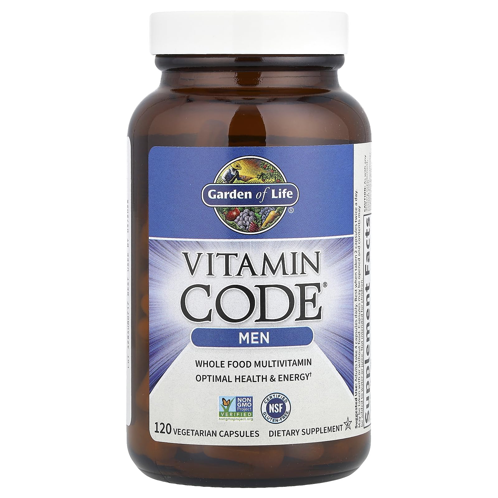 Garden of Life Vitamin Code Whole Food Multivitamin for Men - 120 Capsules, Vitamins for Men, Fruit & Veggie Blend and Probiotics for Energy Garden of Life buy supplements canada