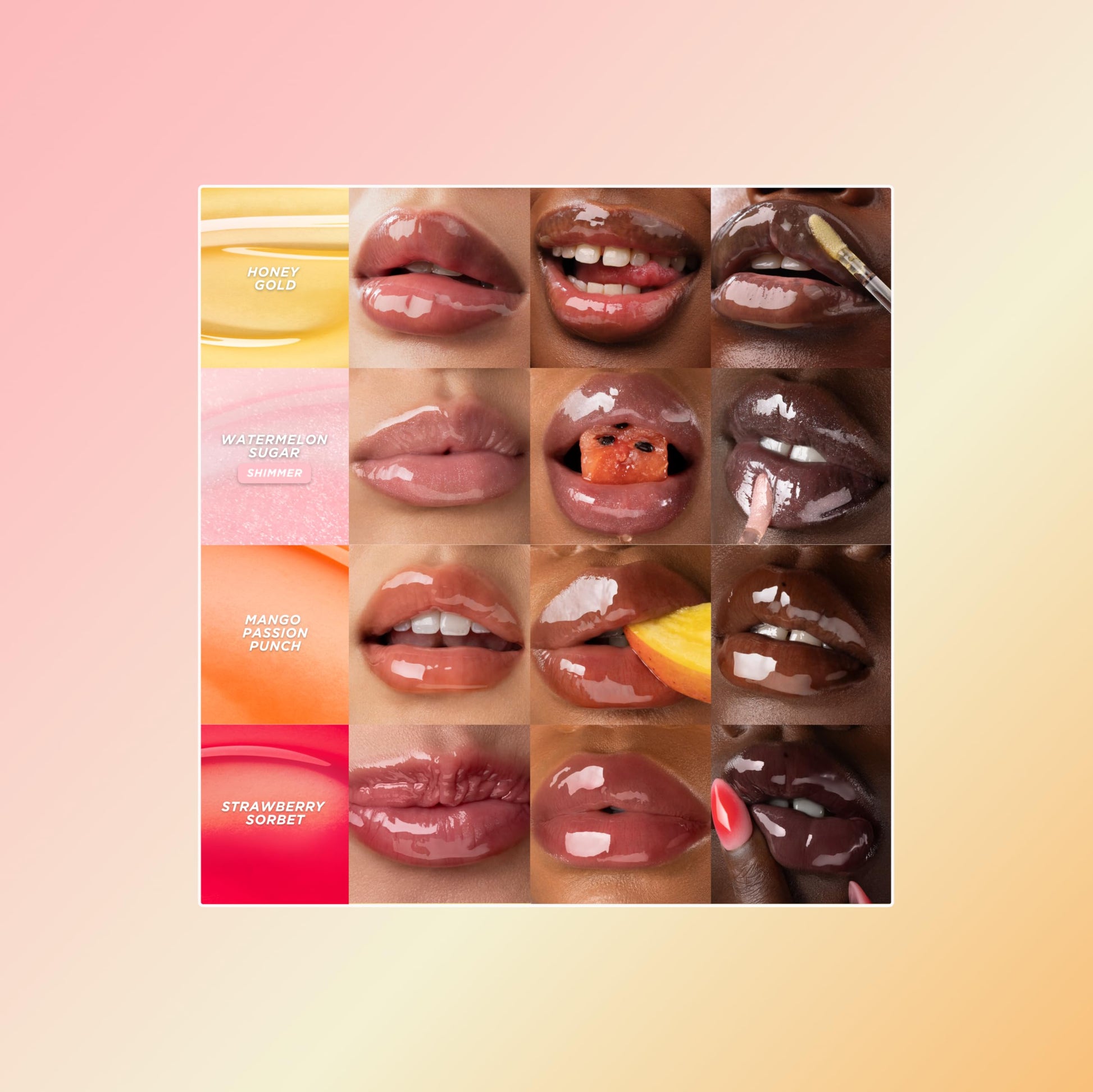 Gisou Honey Infused Hydrating Lip Oil, Nourishing Lip Moisturizer for Dry Lips (Watermelon Sugar) Gisou buy supplements canada
