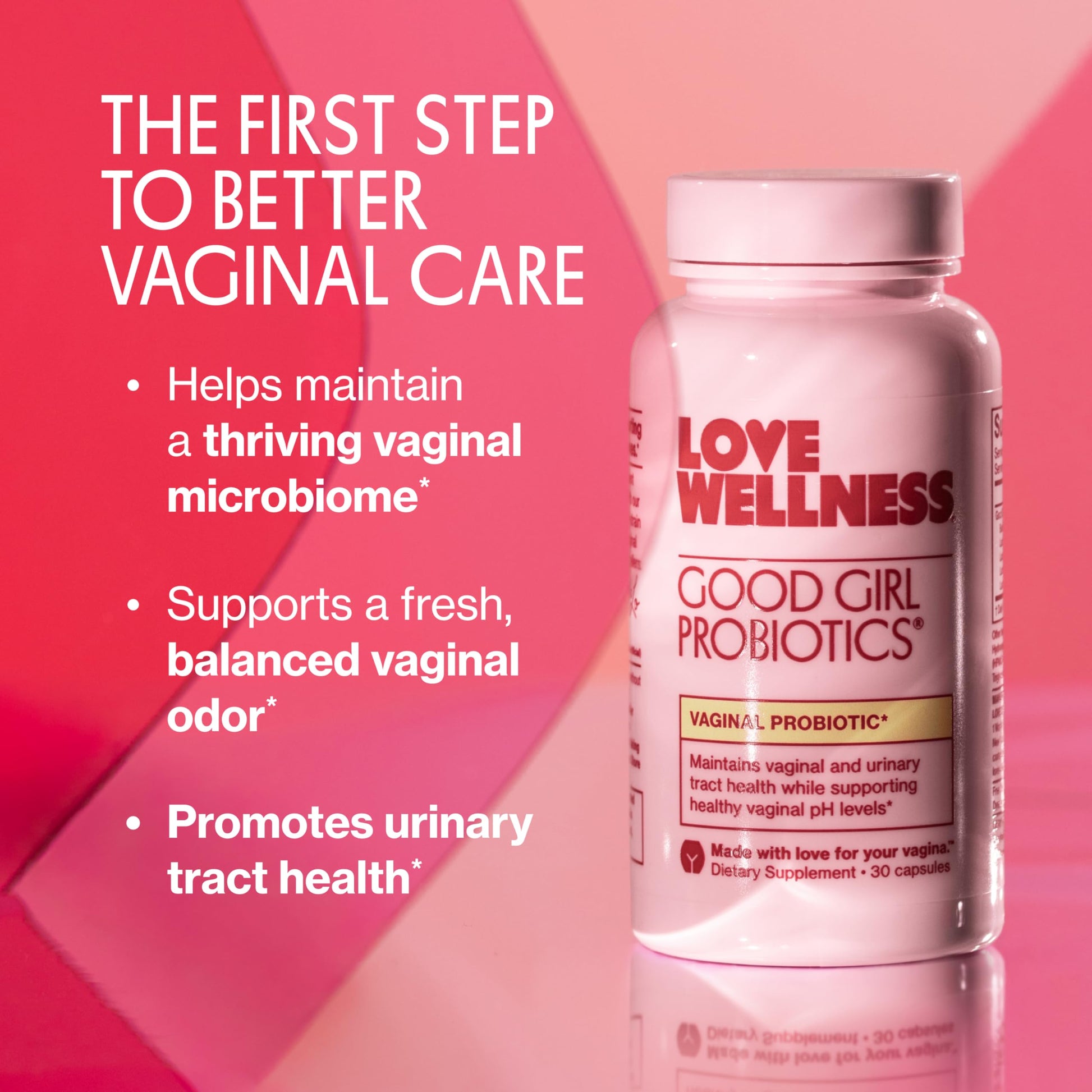 Love Wellness Good Girl Probiotics | Women’s Vaginal Health & pH Balance Supplement | 9-Strain Probiotic for Urinary Tract, Yeast, Odor & Immune Support | Gluten-Free (30-Day Supply) Love Wellness buy supplements canada