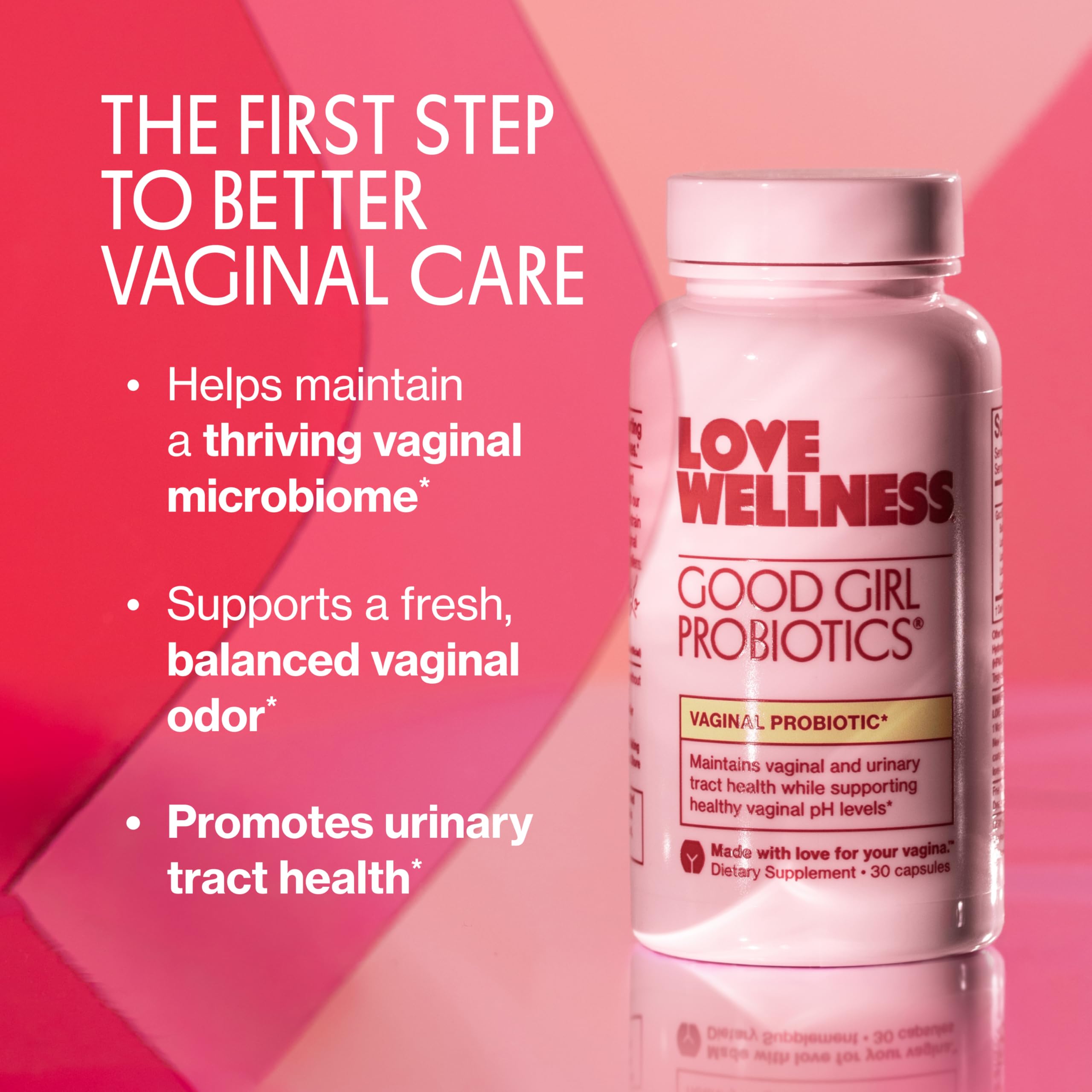 Love Wellness Good Girl Probiotics | Women’s Vaginal Health & pH Balance Supplement | 9-Strain Probiotic for Urinary Tract, Yeast, Odor & Immune Support | Gluten-Free (30-Day Supply) Love Wellness buy supplements canada