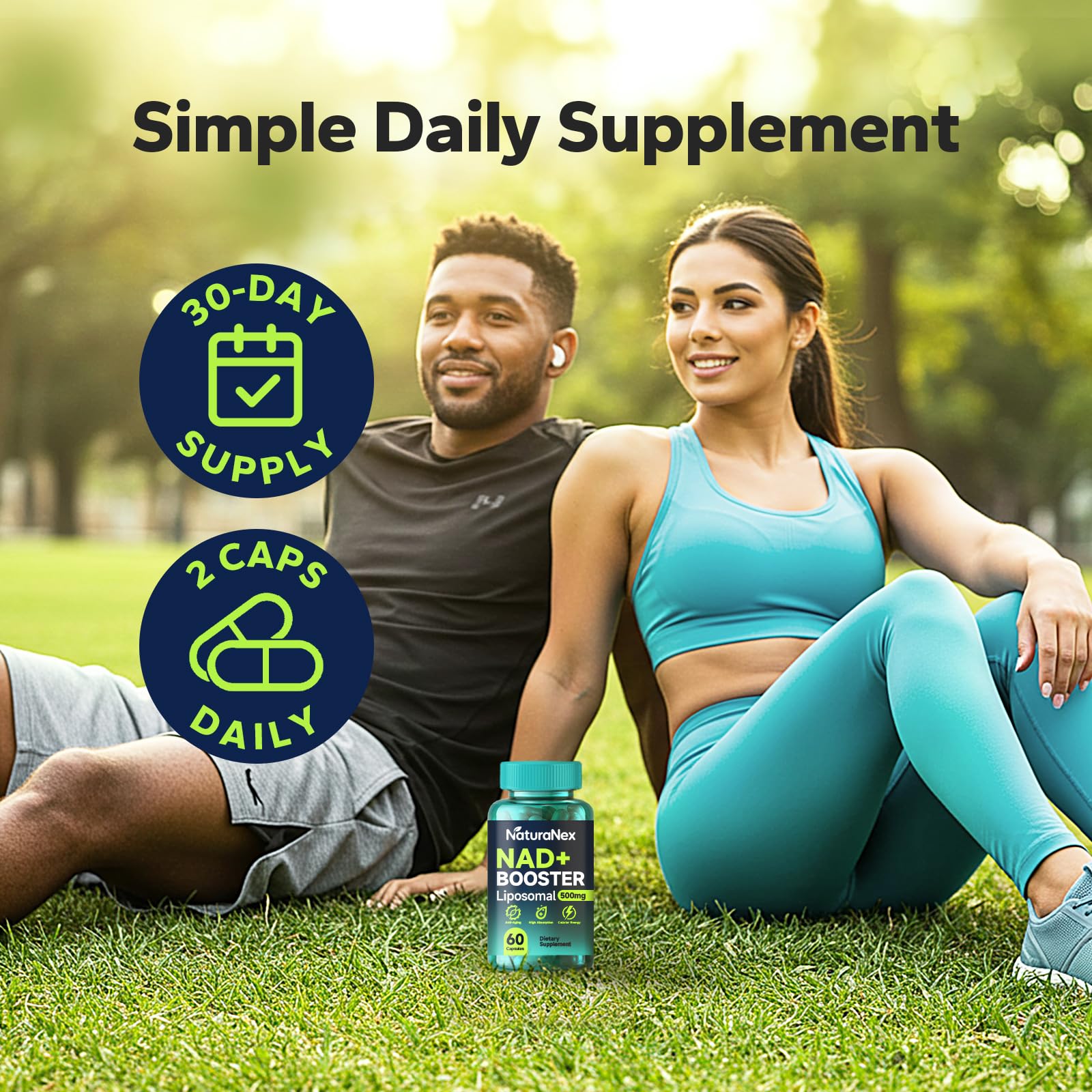 NaturaNex NAD+ Supplement 650mg (60 Capsules), Liposomal NAD+ with Resveratrol & Quercetin, Third-Party Tested, NMN Supplement Alternative NaturaNex buy supplements canada