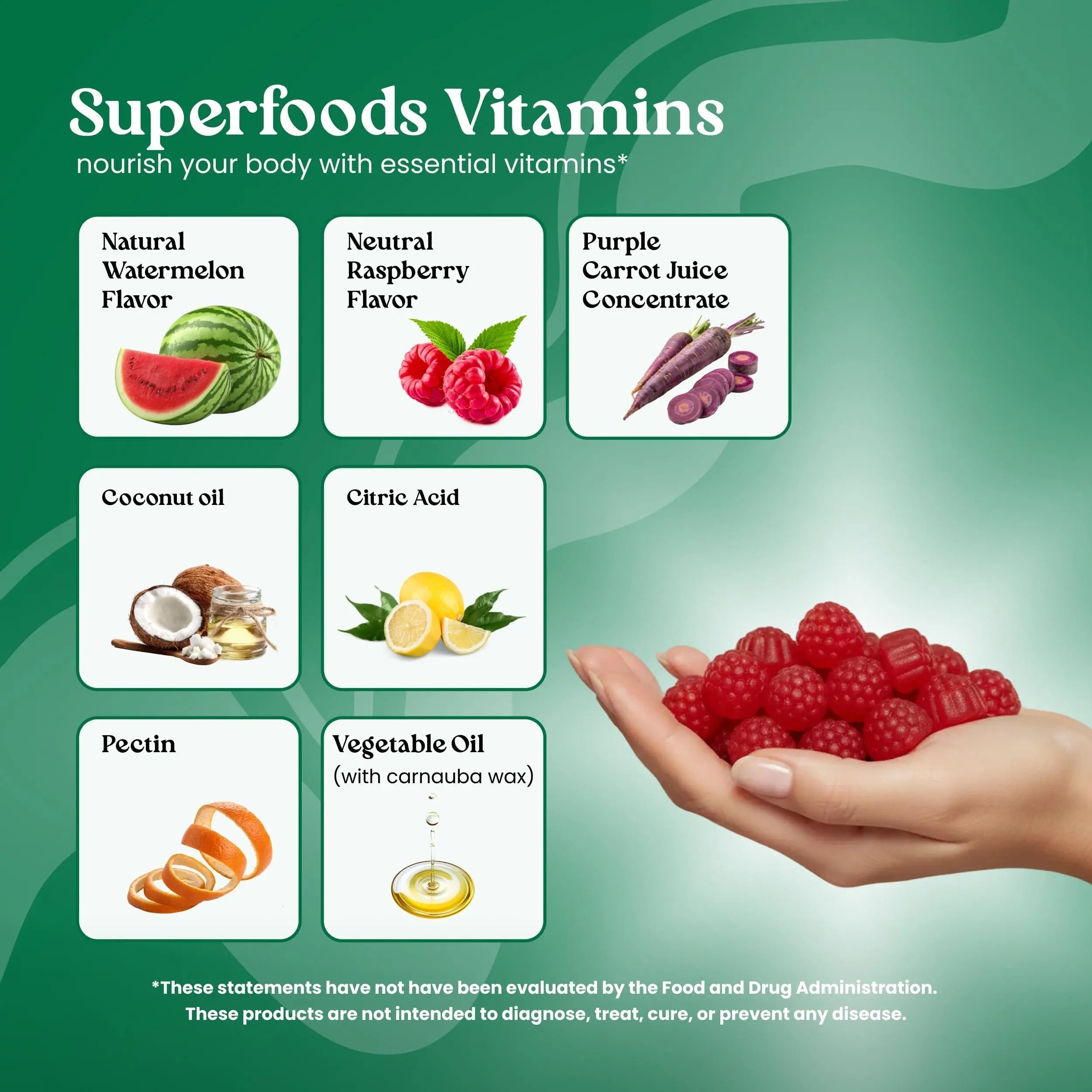 VITA GLOBE Superfood Gummy Vitamins – Immune Health & Antioxidant Support – Daily Wellness Gummies for Adults & Kids – Vegan VITA GLOBE buy supplements canada